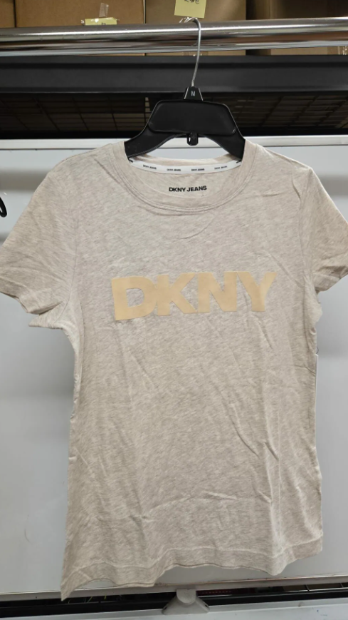 4G195 DKNY 膚色LOGO TEE
