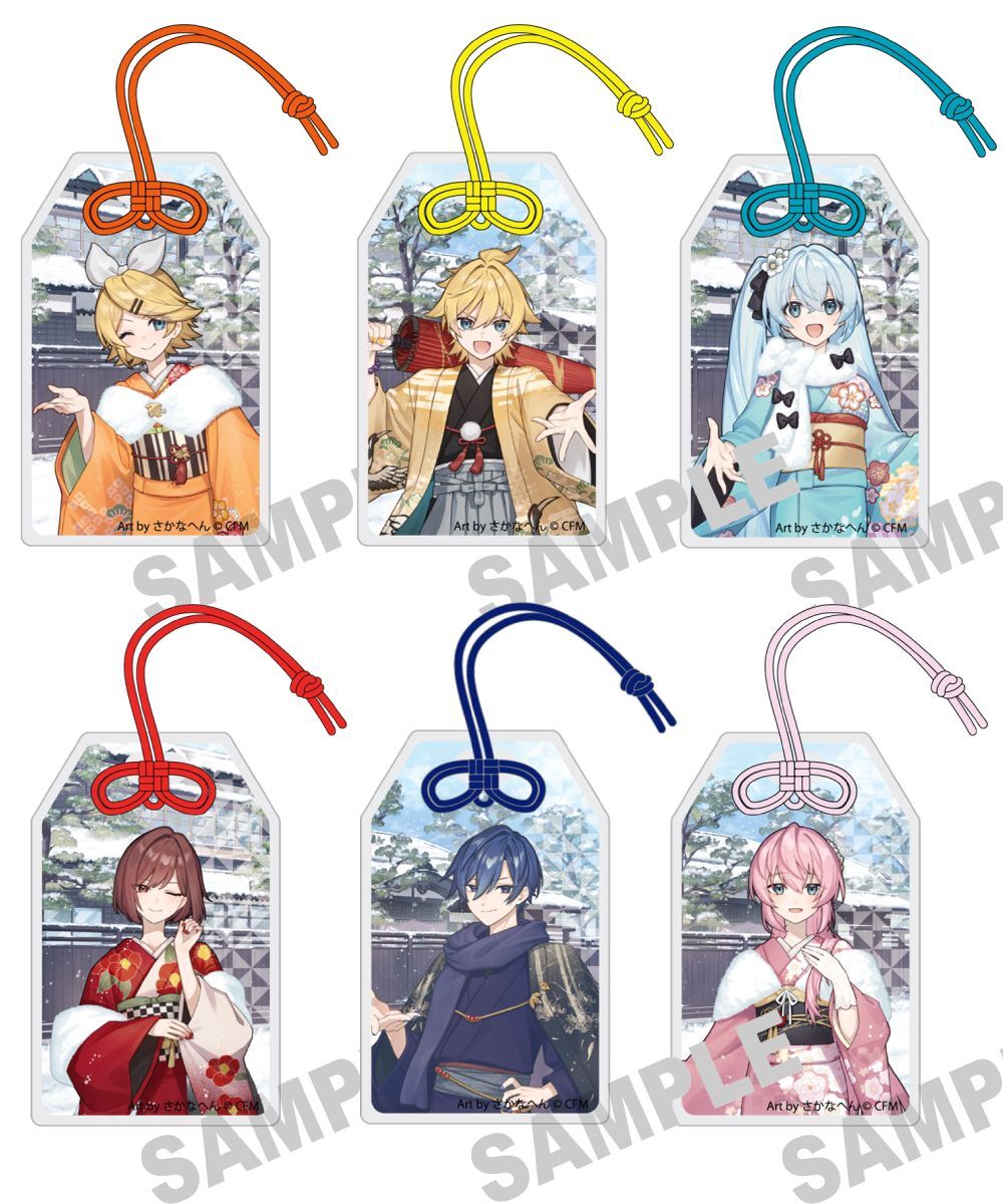 預購-「雪未來×弘函」 壓克力御守 函館 Art by さかなへん 系列【日本進口精品】