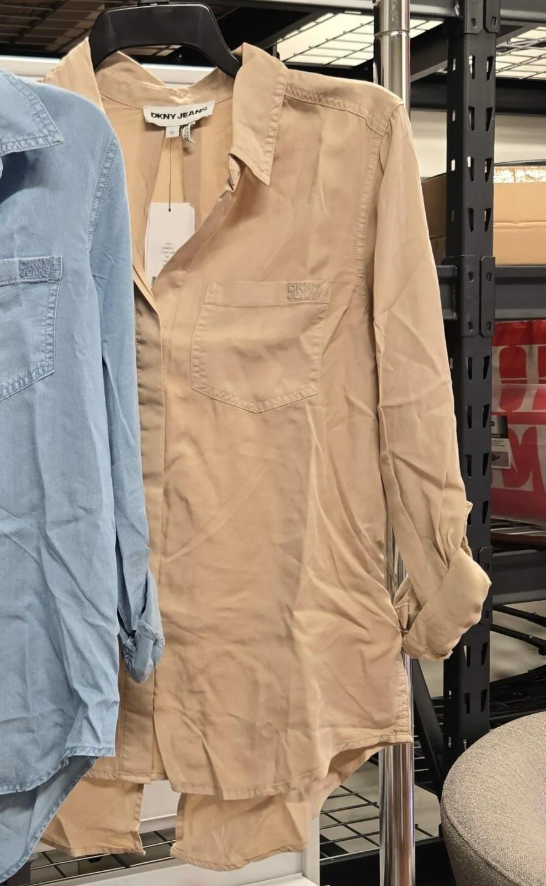 4G200 DKNY駝色長袖恤衫