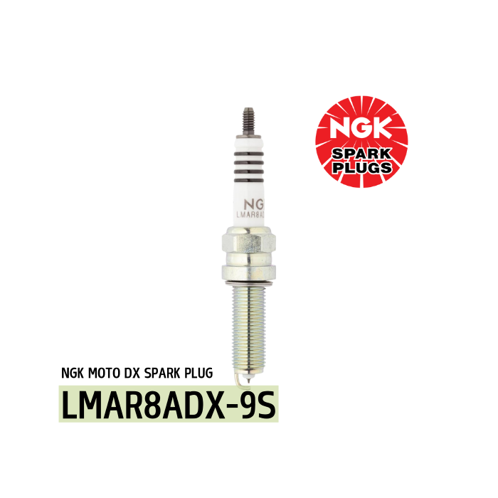 NGK MOTO DX SPARK PLUG 釕金火咀 - LMAR8ADX-9S (94965)