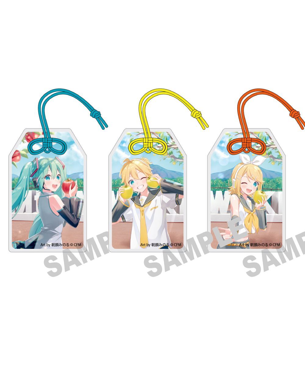 預購-「初音未來×弘前蘋果」 壓克力御守2 Art by 朝顔みのる 系列【日本進口精品】