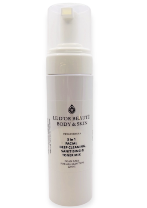 PP2026-E61-LE D’OR三合一瑞士爽膚潔面泡泡,溫和殺菌配方 (220ml)（exp：2027.9）（清倉貨品不退不換以不影響實際使用為準，現貨可新蒲崗倉庫即取）