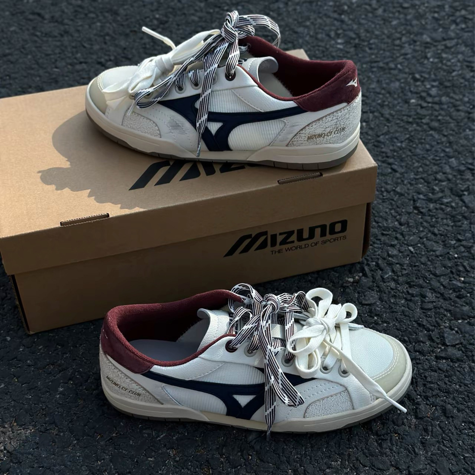MIZUNO 美津濃 CT Club 米白 銀黑 銀粉 雙鞋帶 麂皮 皮革 金屬銀 平底鞋 薄底鞋 板鞋 復古休閒鞋 D1GH261010 D1GH261013 D1GH261009