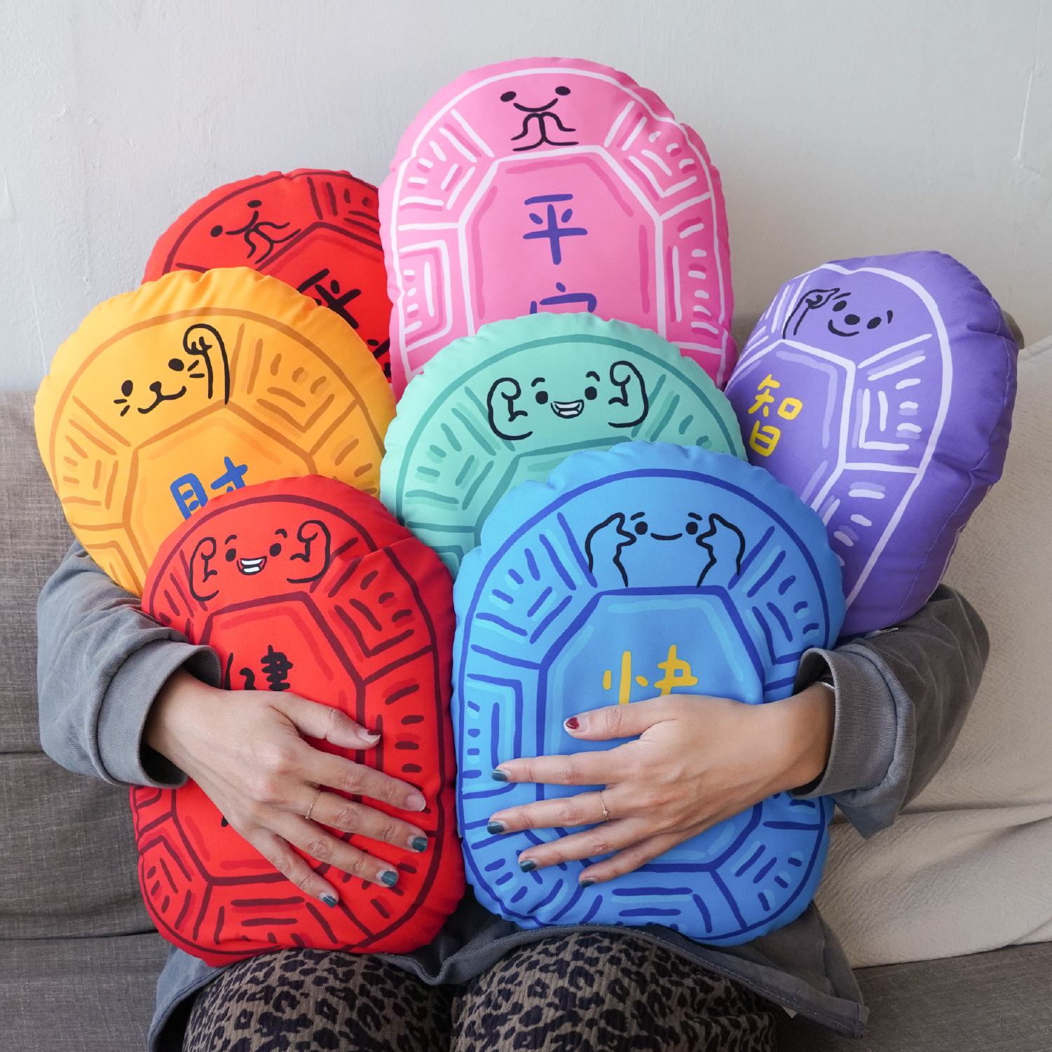 紅龜粿開運抱枕