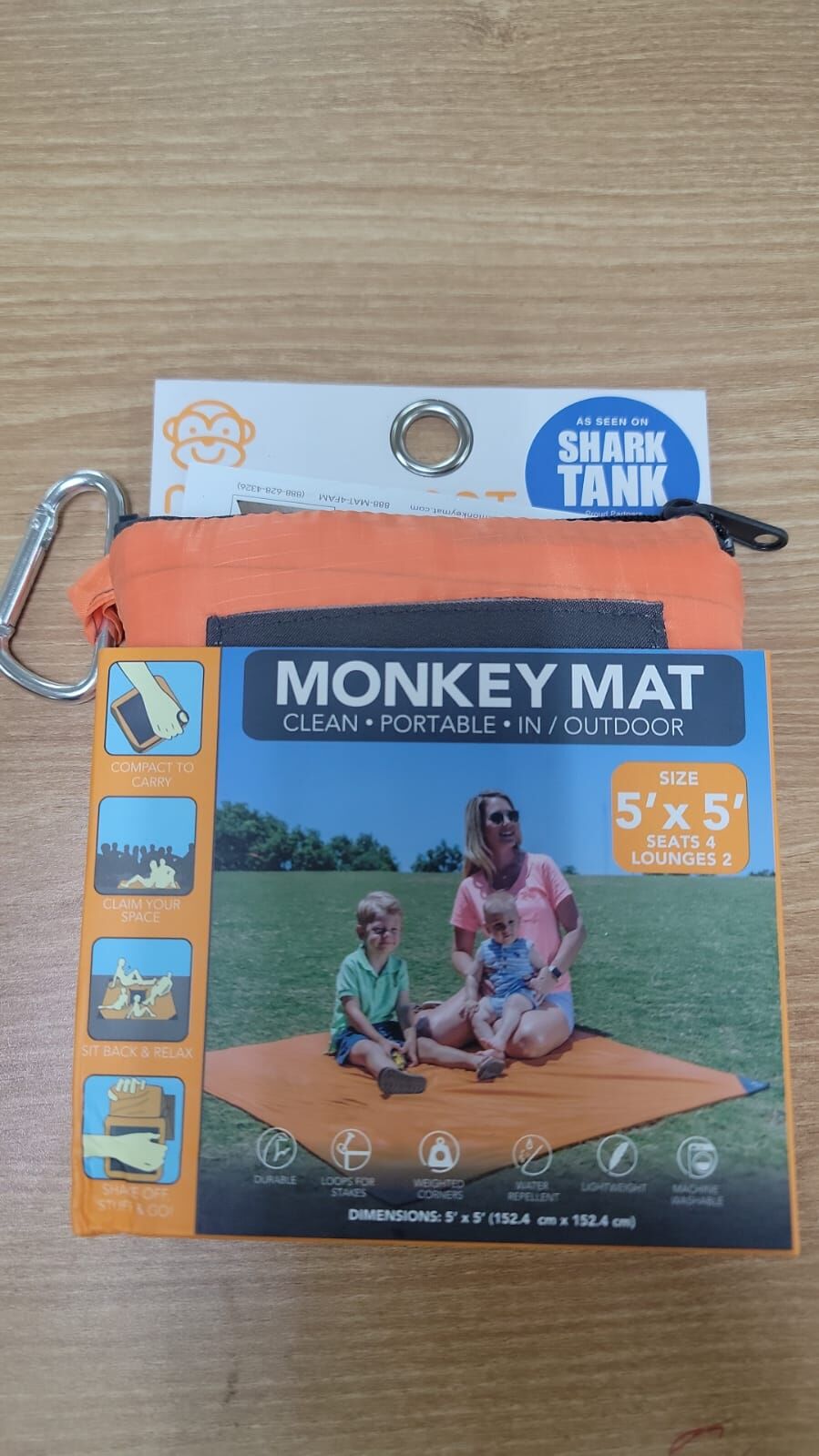 4G201 美國Monkey Mat超輕便攜 橙色