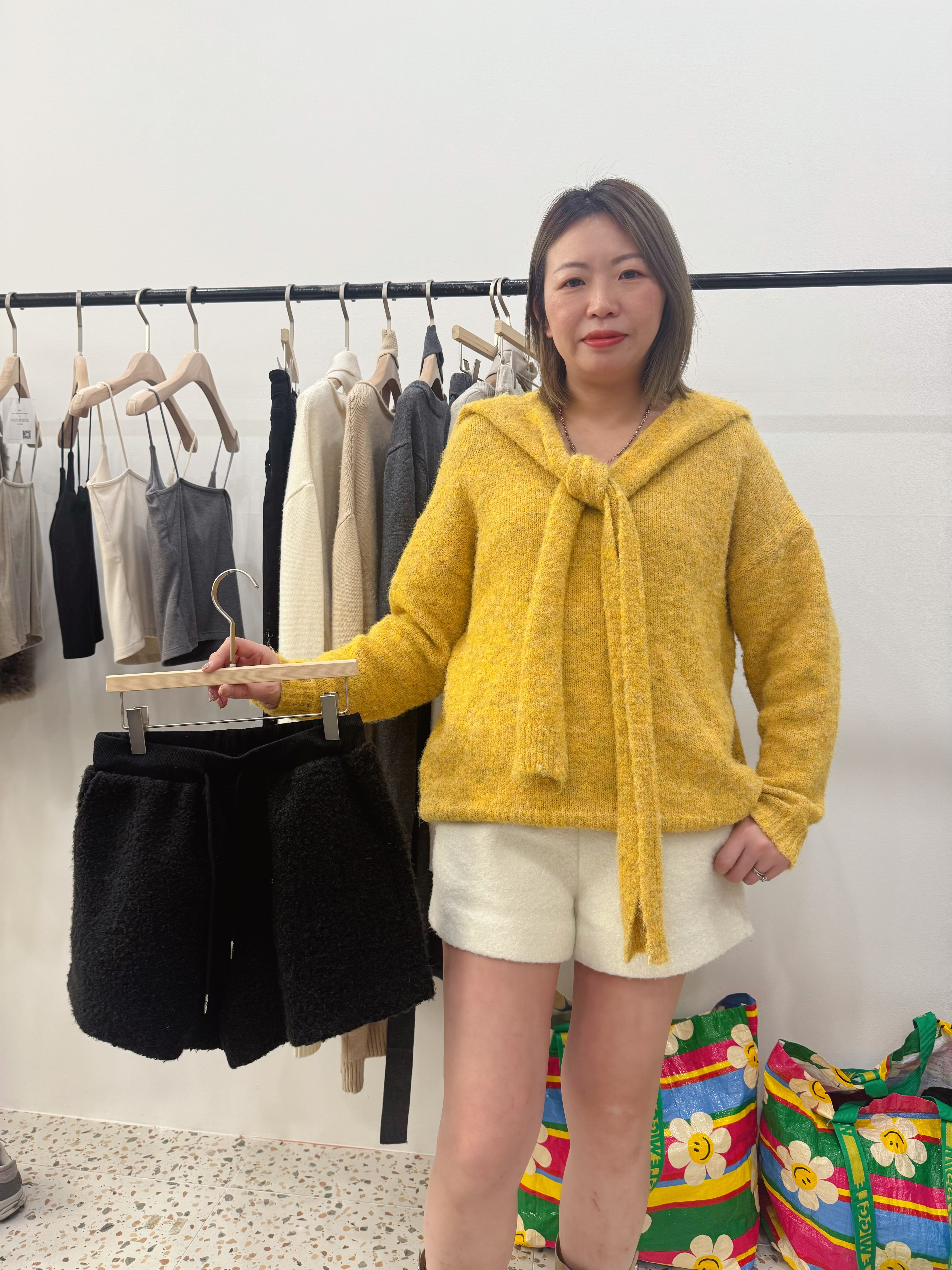 A1DA12 #1146羊羔毛短褲*3色