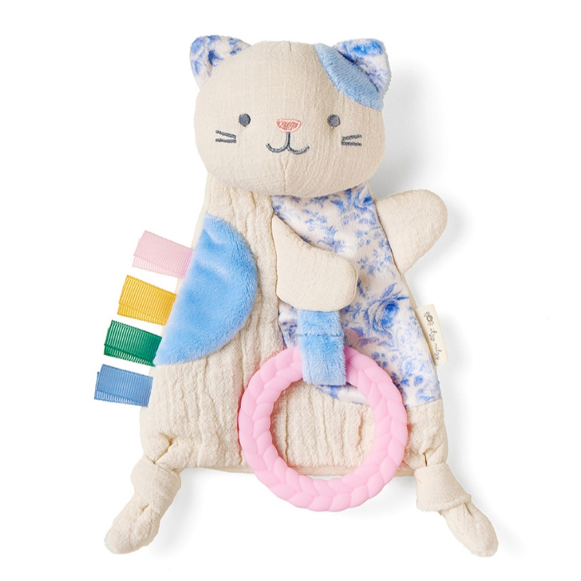 【樂森藥局】美國 Itzy Ritzy 柔棉咬咬安撫巾－俏皮貓咪