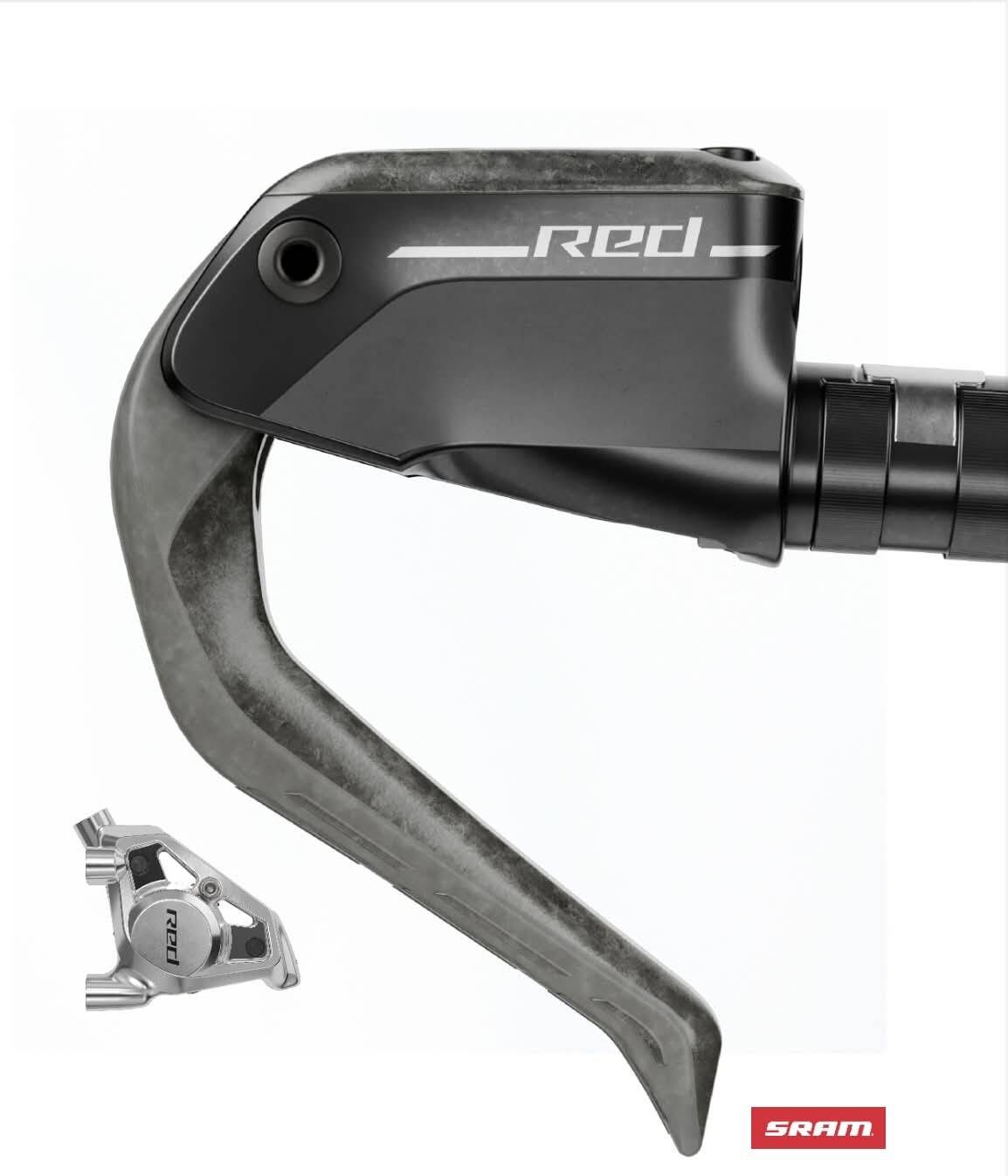 (預購商品) SRAM RED E1 AERO TT FM 油壓碟剎把+油管+卡鉗 (無碟盤) 前煞把 1100mm 後煞把 2000mm