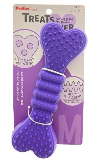 Petio 狗狗藏食橡膠骨頭 M