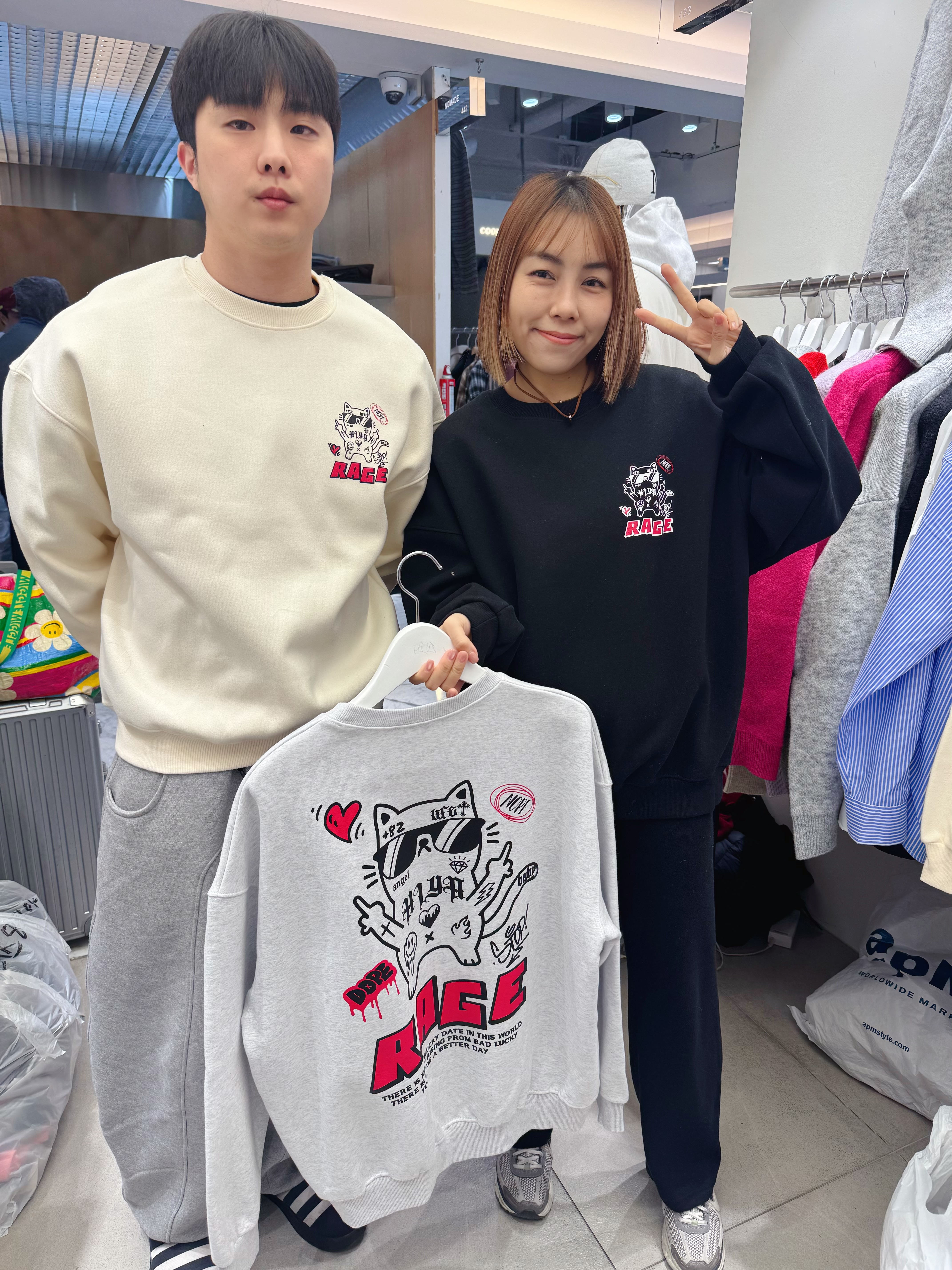 A1PL10 背貓黑超衛衣（3色）*兩件京東免運