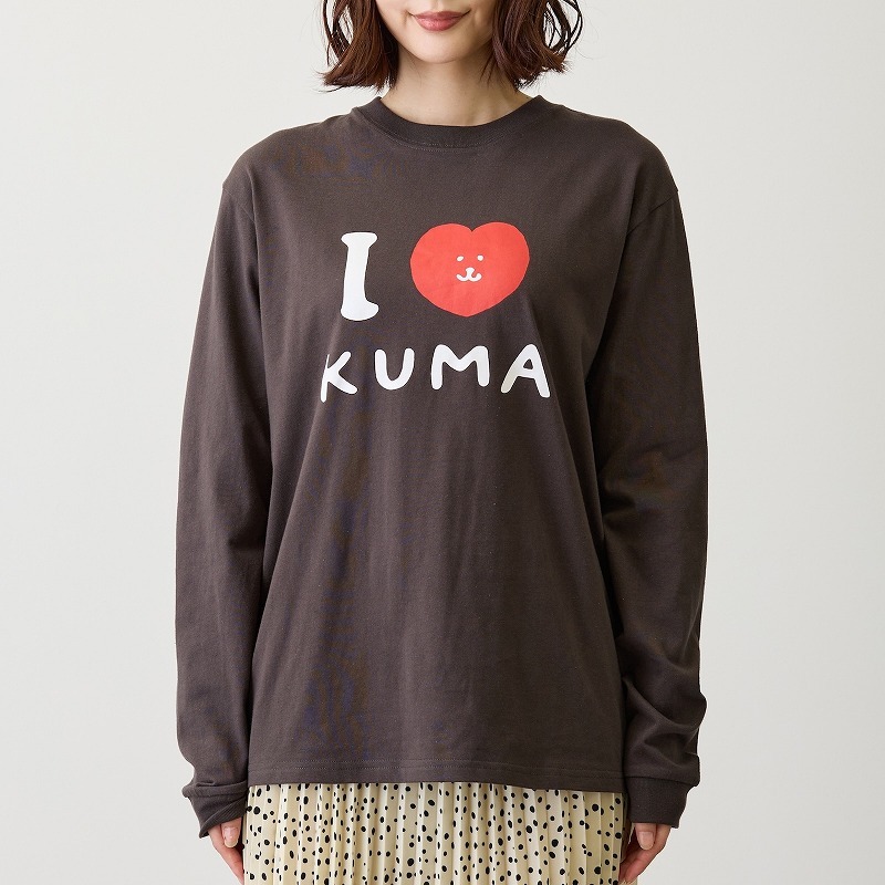 預訂｜Nagano Characters 長袖T-shirt I Love Kuma