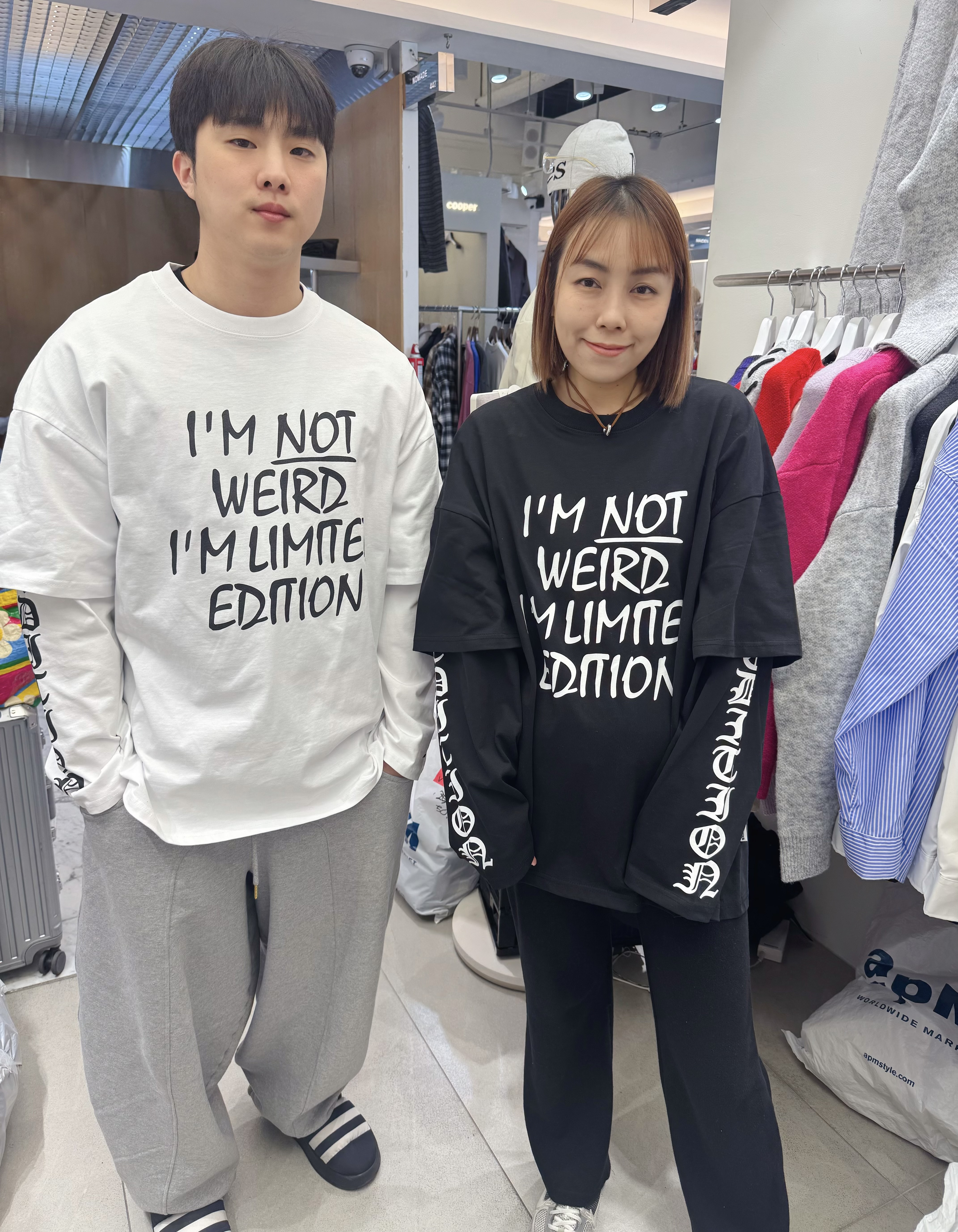 A1PL07 英文字長短袖Tee（2色）*兩件京東免運