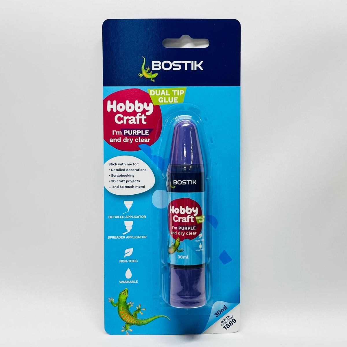 Bostik® 手工雙頭膠 30ml，水溶性膠水 1 支《香港行貨》