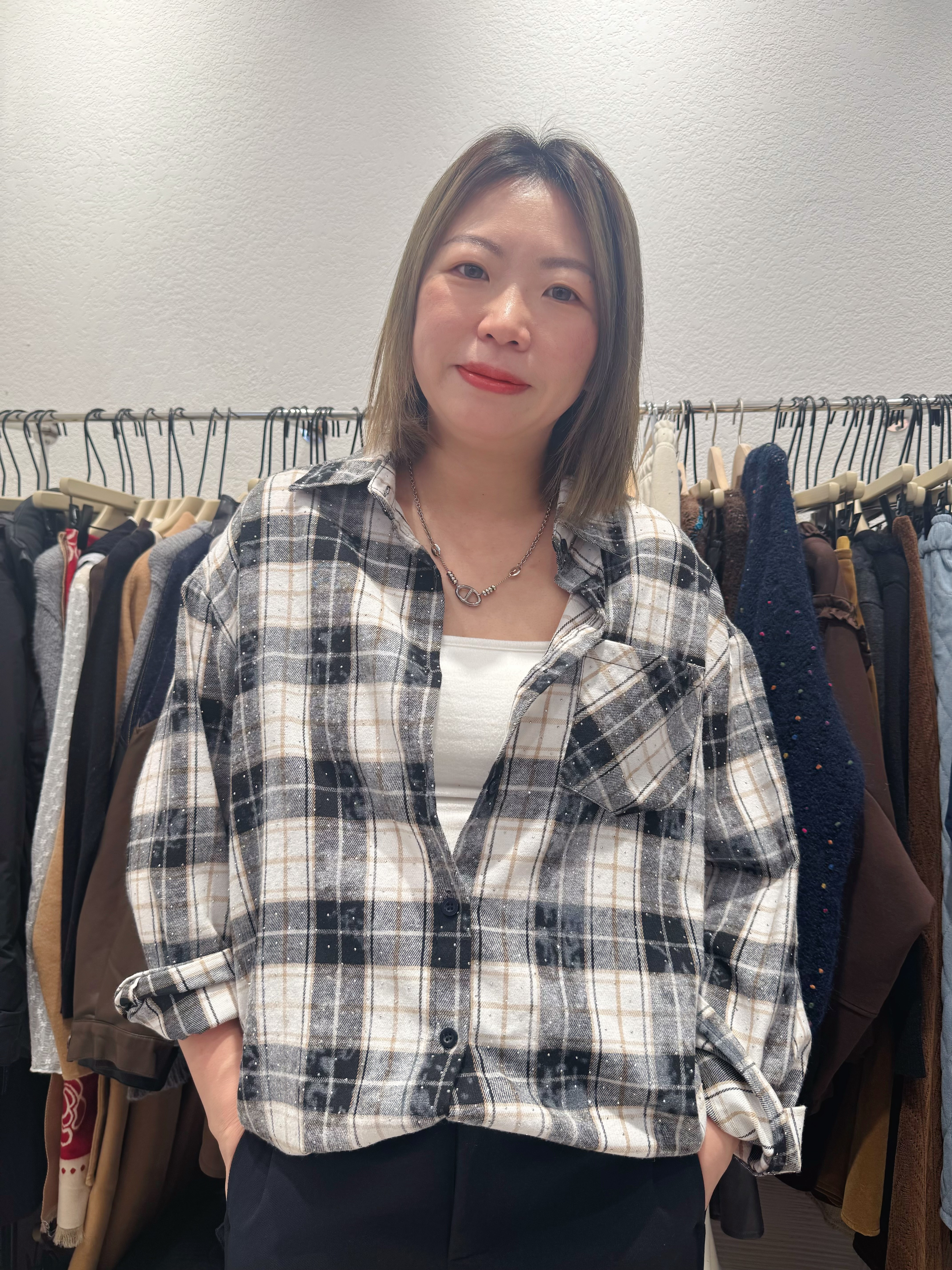 A1MO27 閃閃格仔Shirt*3色