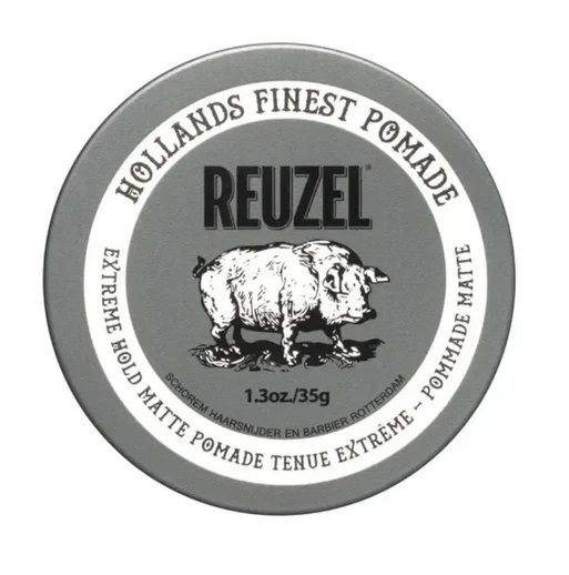 Reuzel Grey Pomade Extreme Hold Matte 1.3oz/35g 灰豬超強水性啞色髮蠟