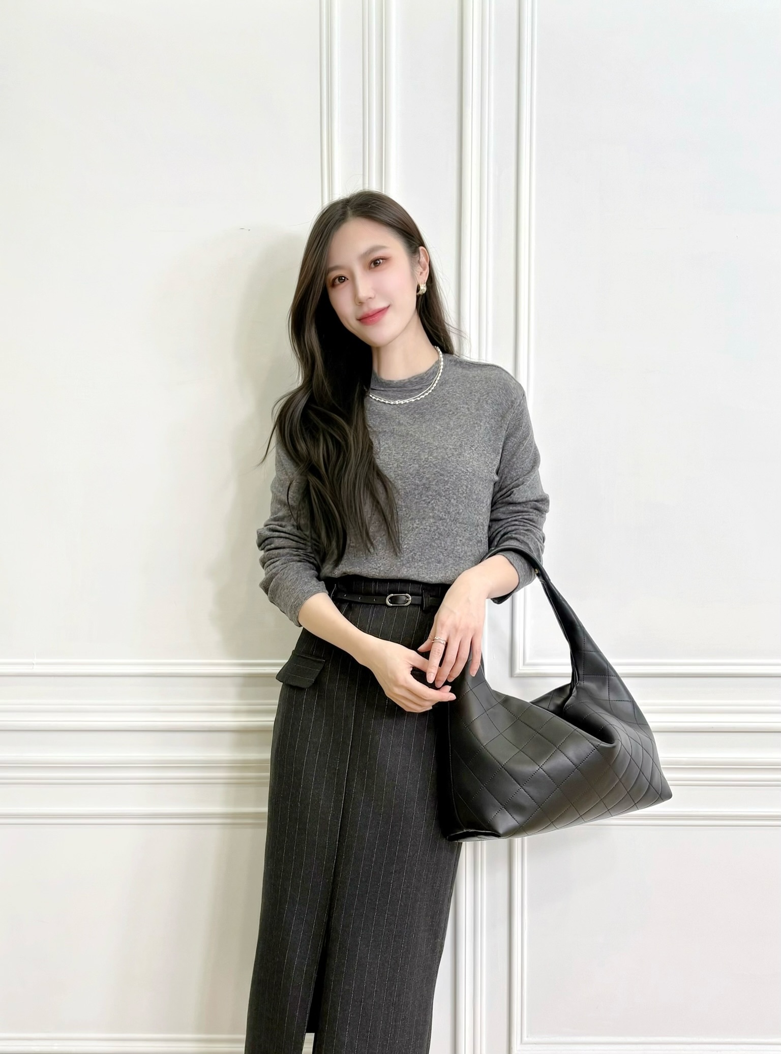 (舒適天絲)彈性圓領內搭上衣