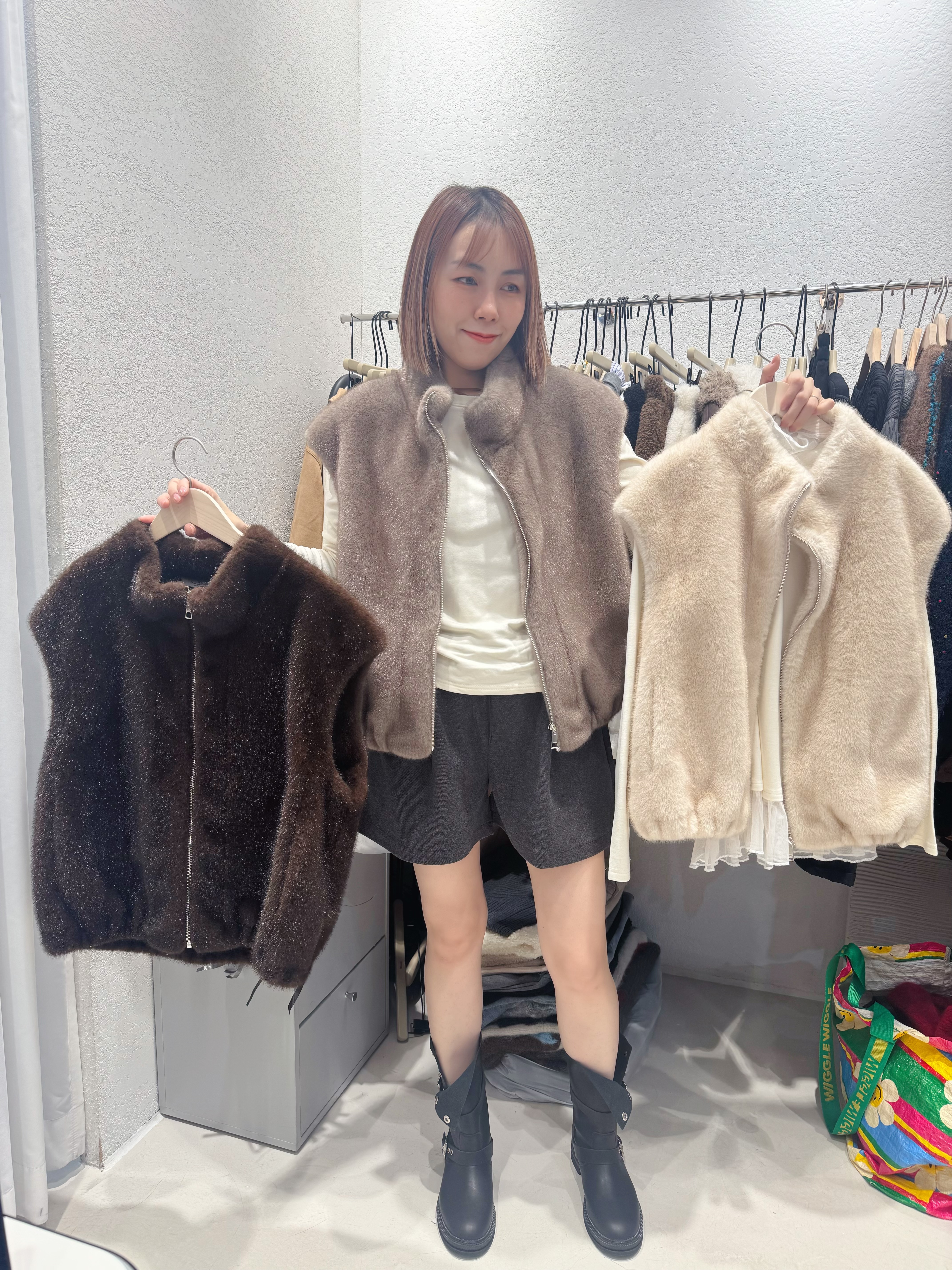 A1MO23 毛毛外套*3色