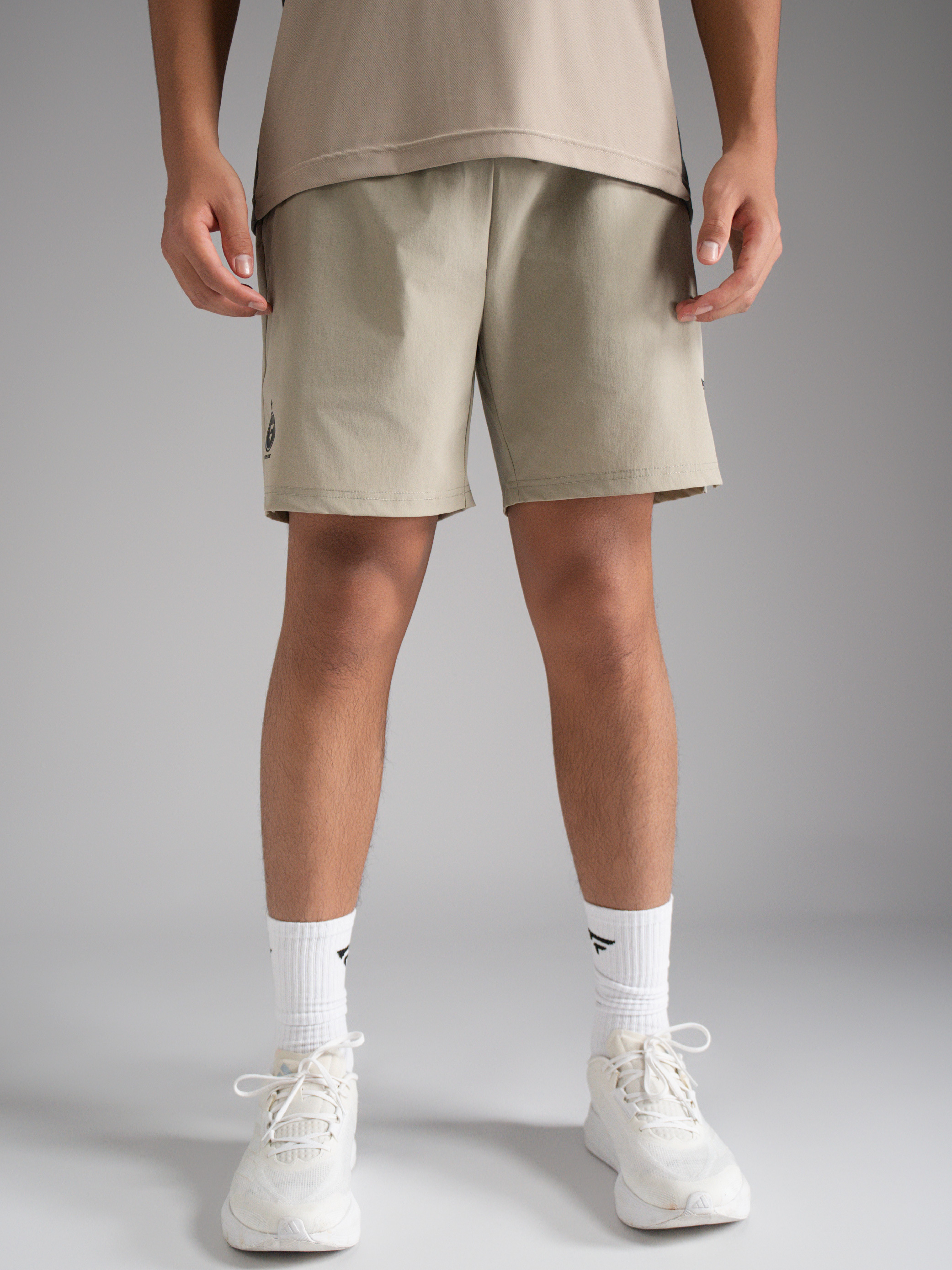 徽章拼接全能機能短褲-成人款