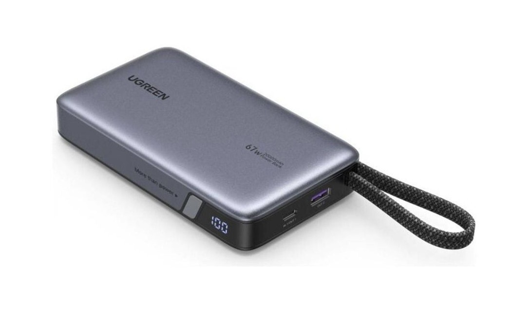Ugreen 20000mAh 67W 行動電源 內建 Type-C線_PB550-85166B