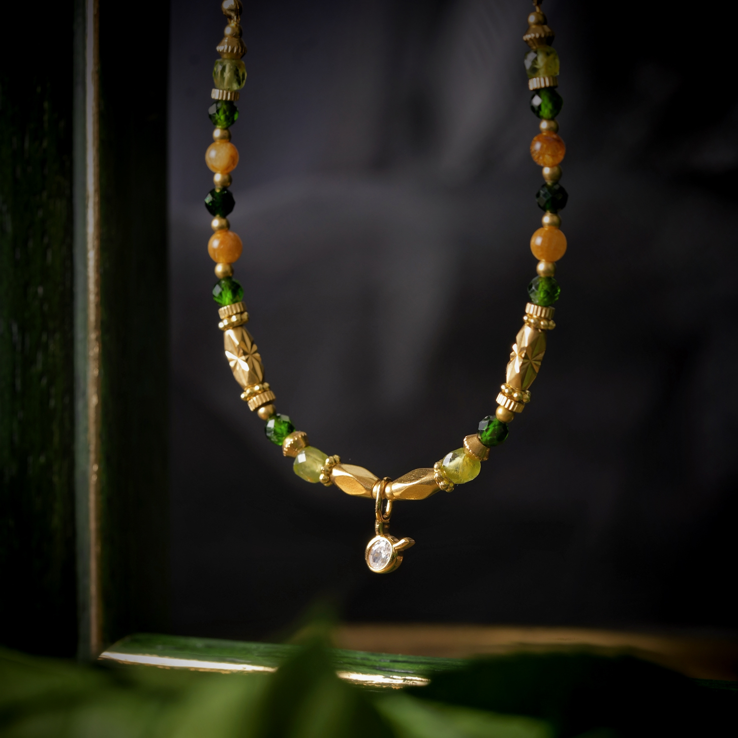 【神秘星象學：星系之聲】432Hz恆定之聲｜金牛座水晶銅鍍18k真金項鏈 NMA002