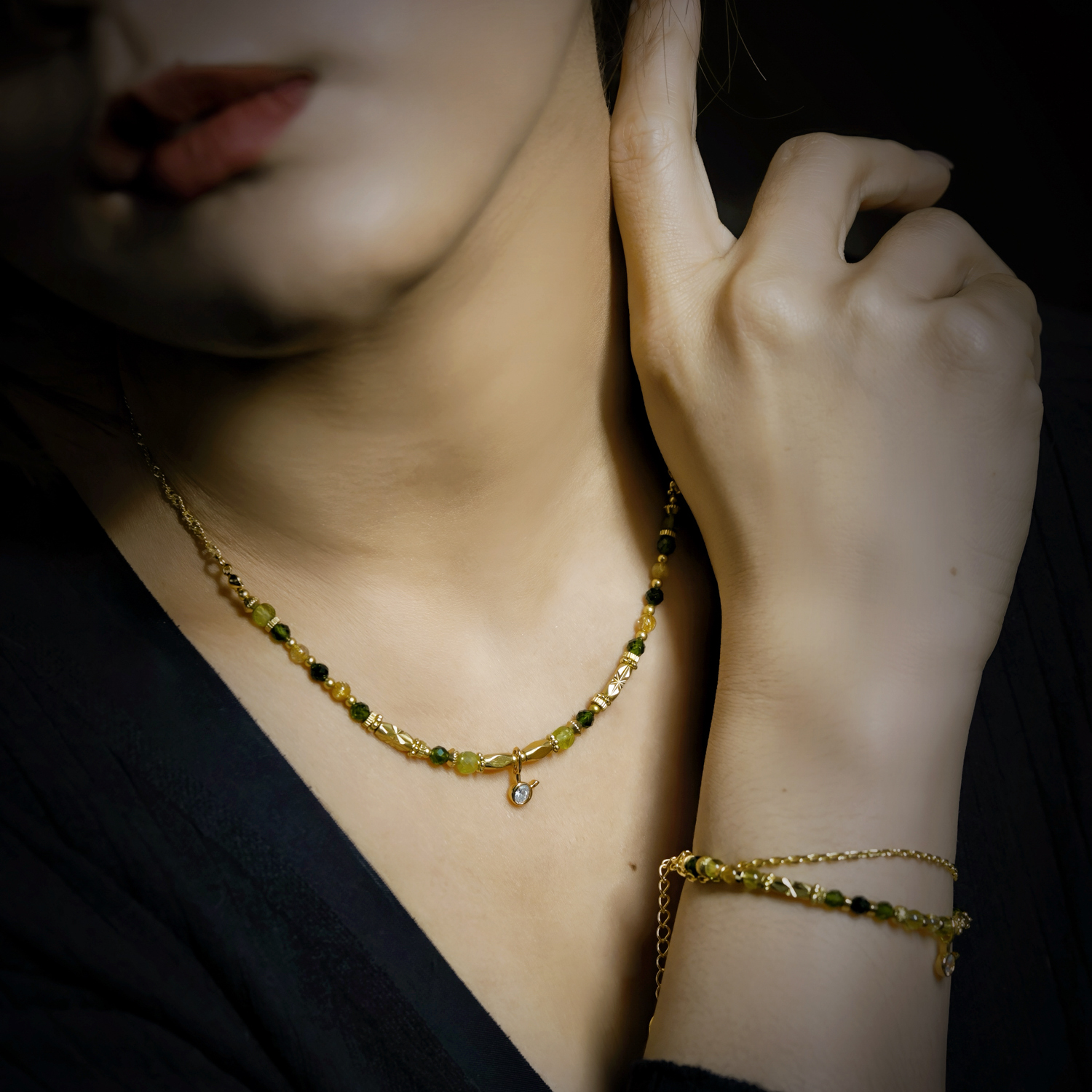 【神秘星象學：星系之聲】432Hz恆定之聲｜金牛座水晶銅鍍18k真金項鏈 NMA002