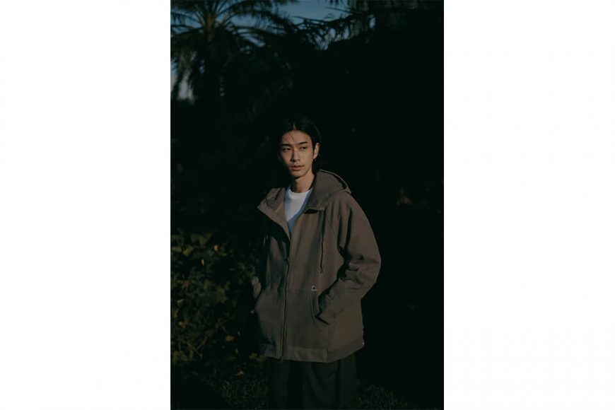 MELSIGN - Full-Zip Hooded Jacket - Dusty Gray