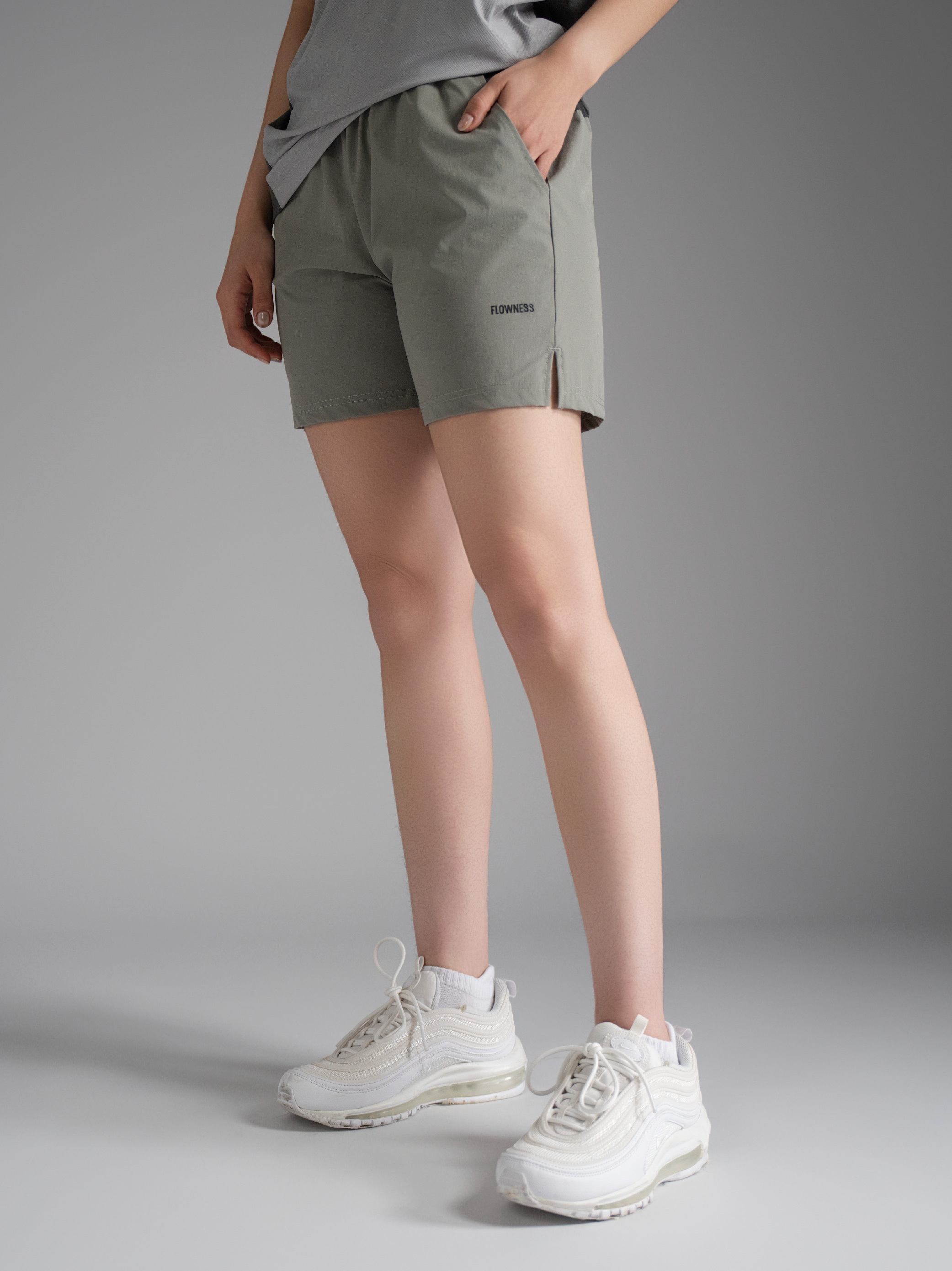 徽章拼接全能機能短褲-成人款