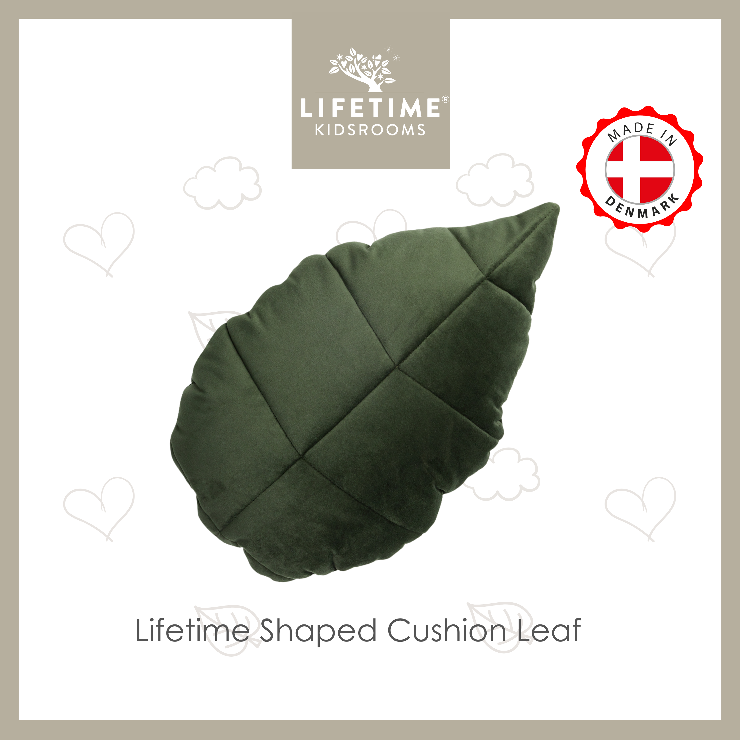 Lifetime Shaped Cushion Leaf - Panda Paradise