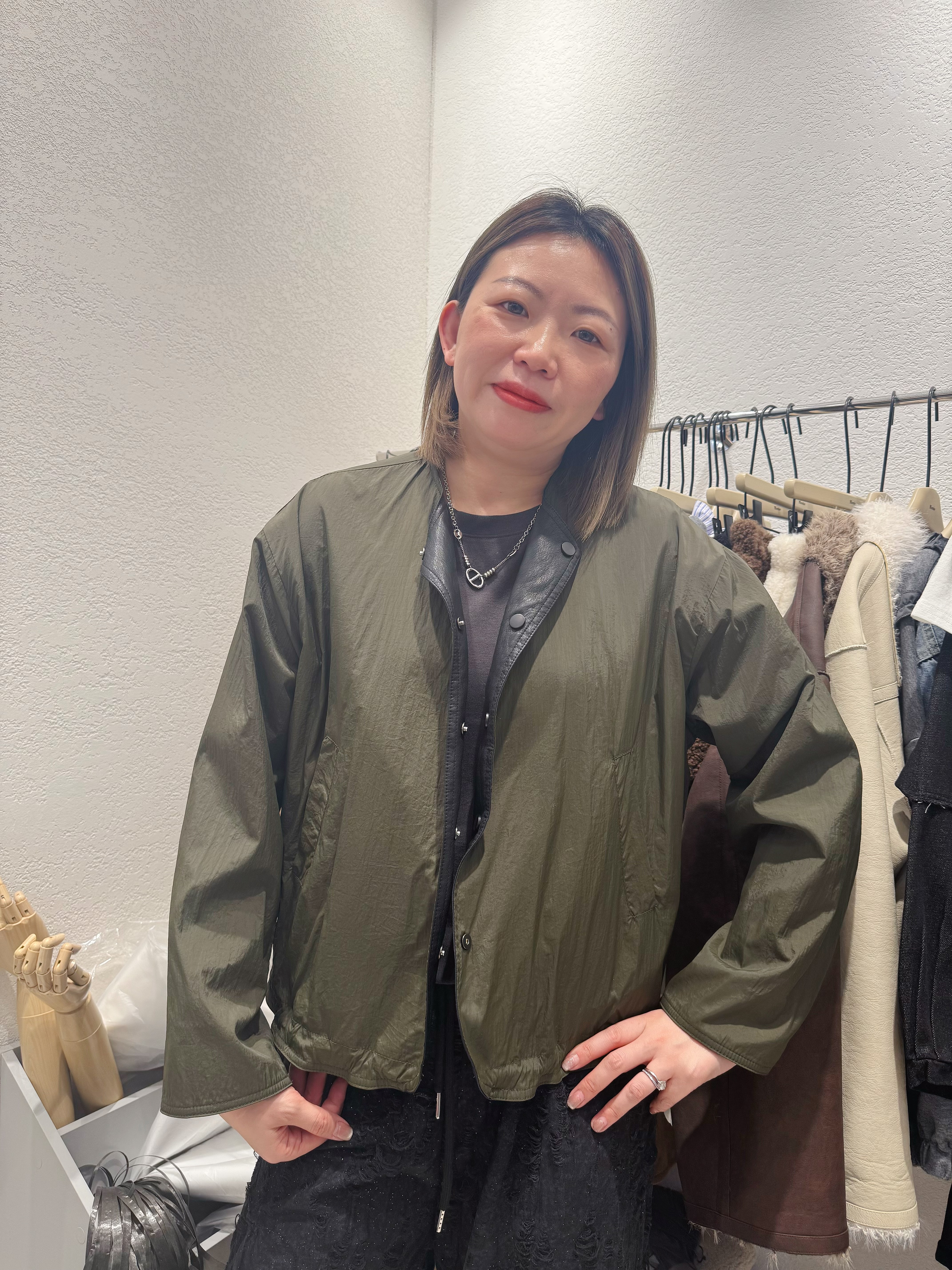 A1MO20 雙面仿皮褸*2色