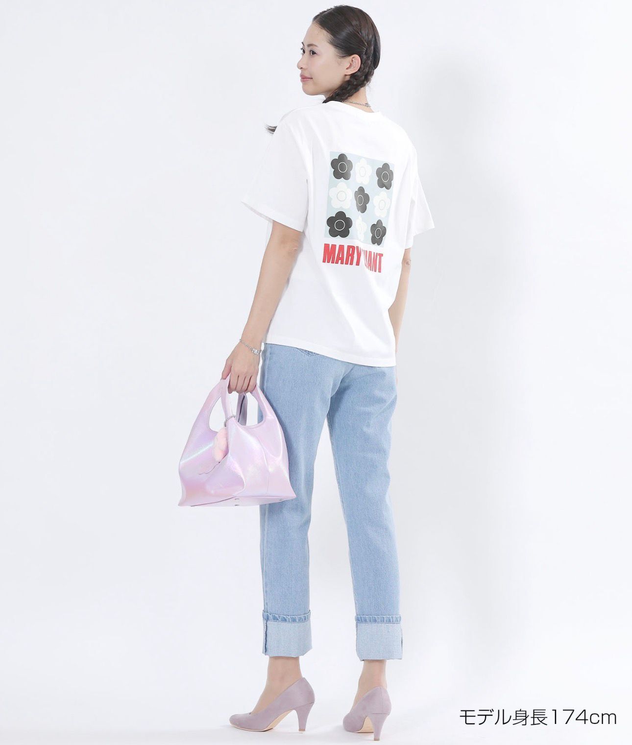 【預購】JN011502 MARY QUANT 背面印花短袖上衣