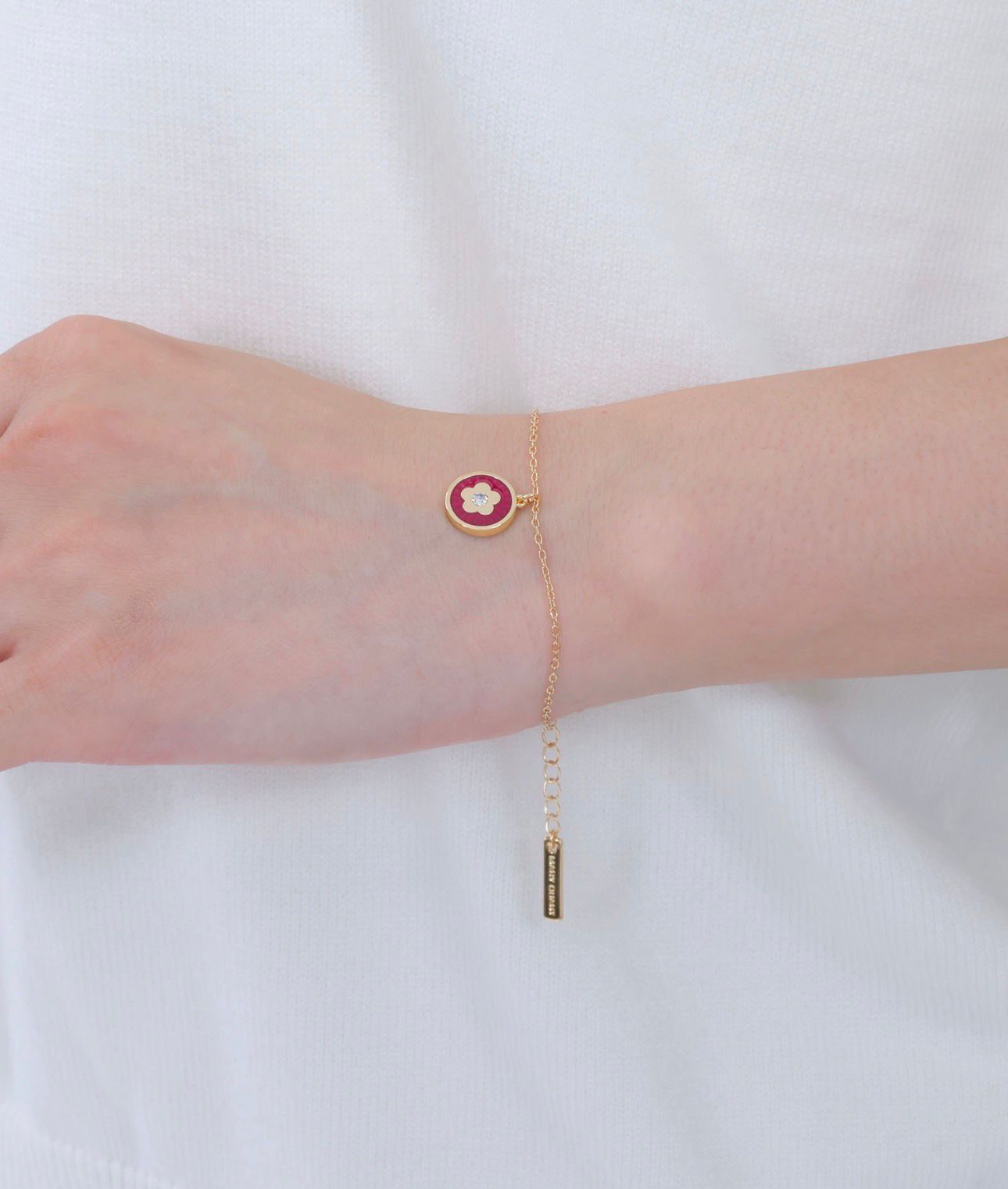 【預購】JN011503 MARY QUANT  透明彩色琺瑯手鍊