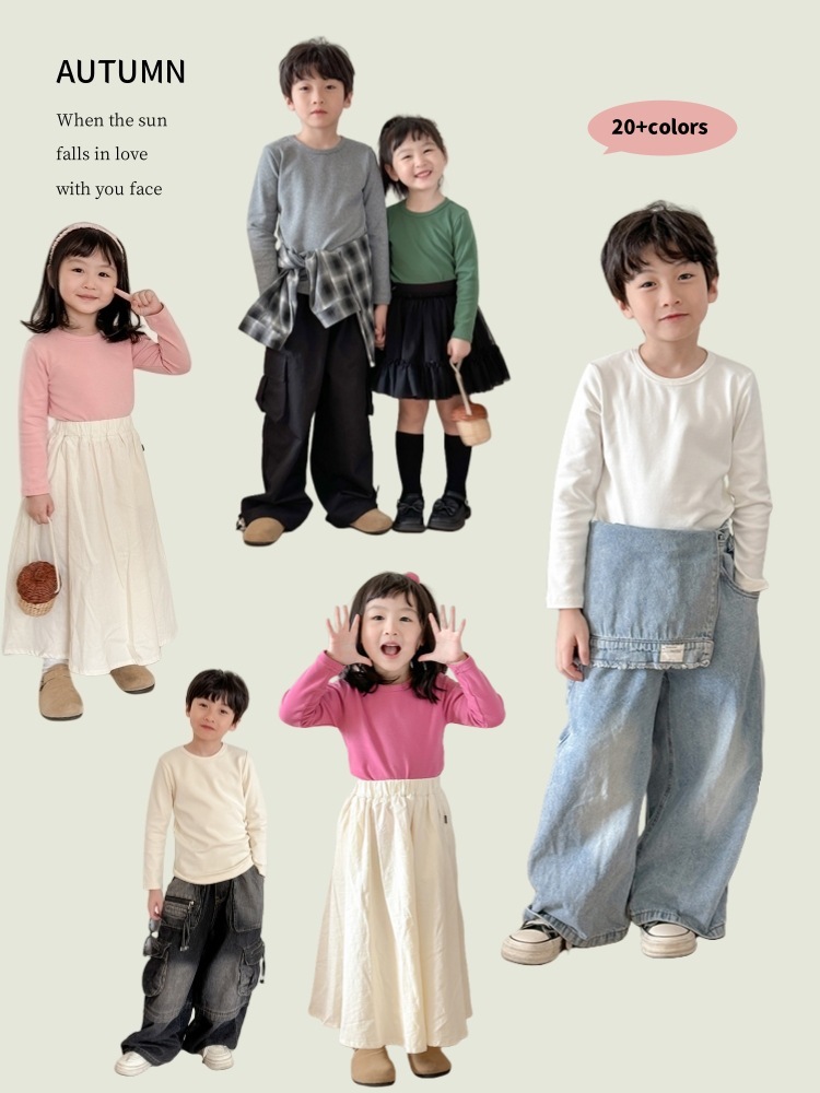 【H0188】包色款~~親膚純色磨毛內搭打底衣(90-160)
