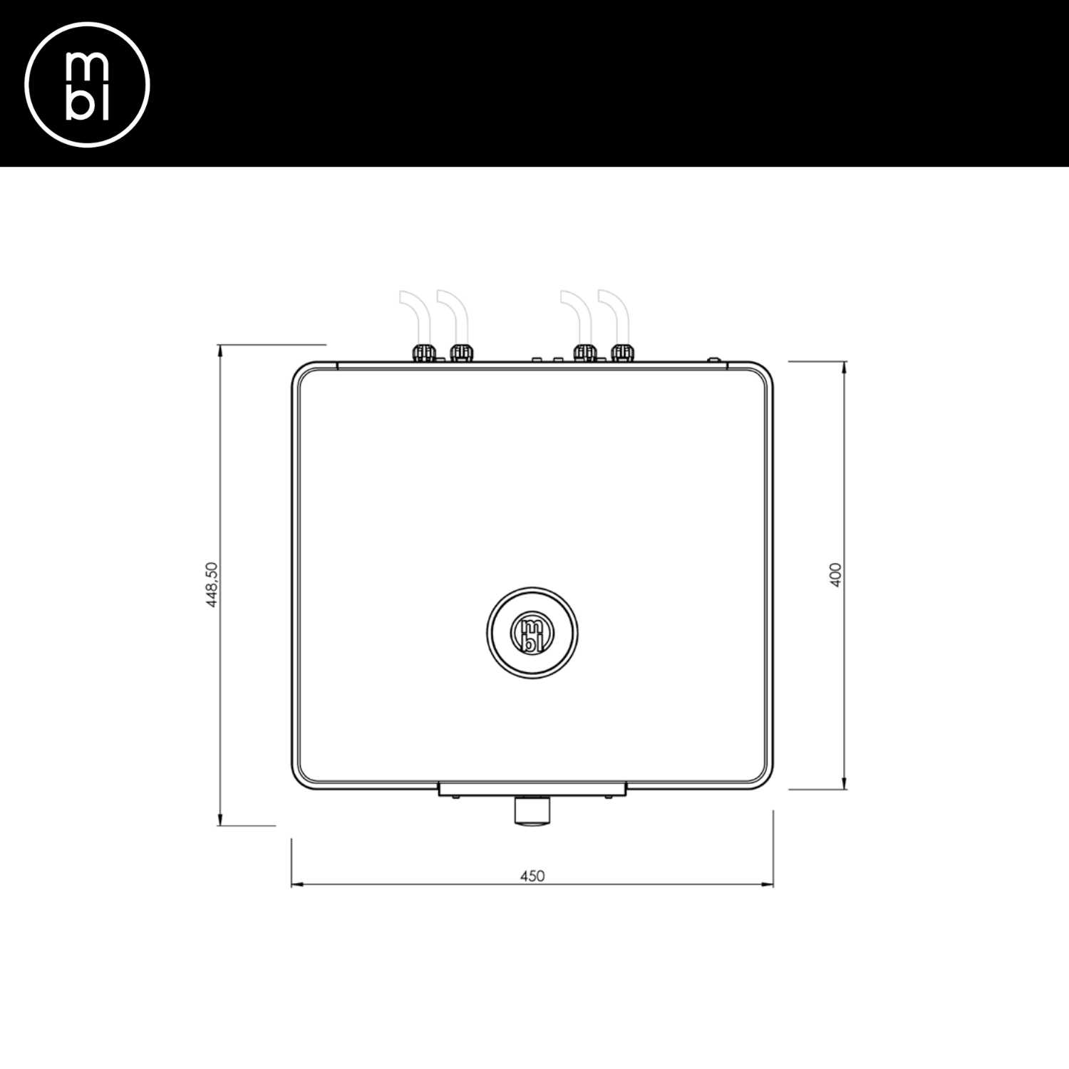 MBL Noble N51 Integrated Amplifier Dimension Top