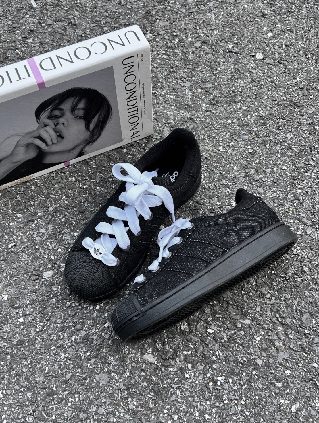 <黑貝殼🐚>Adidas Superstar II 炭黑丹寧