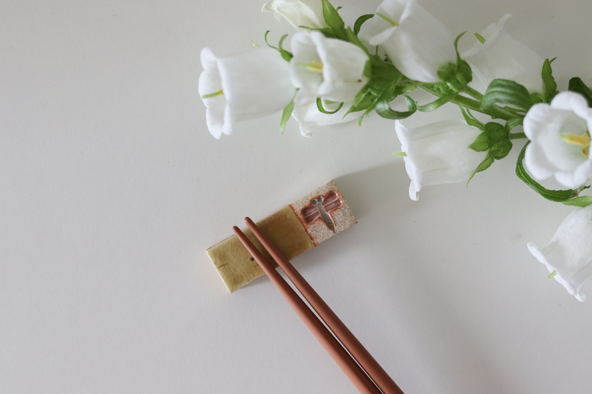 日本 美濃燒 蜻蜓 筷架