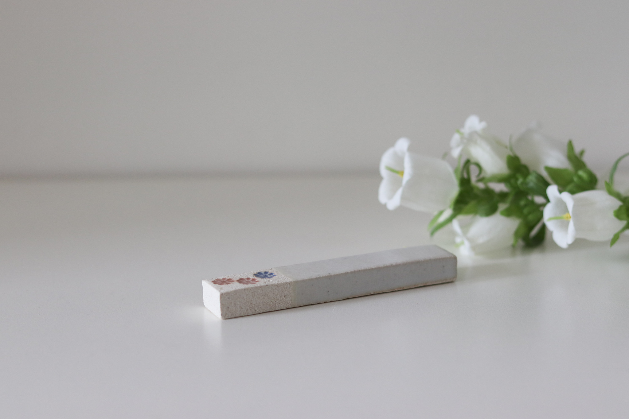 日本 美濃燒 花朵 餐具架 筷架