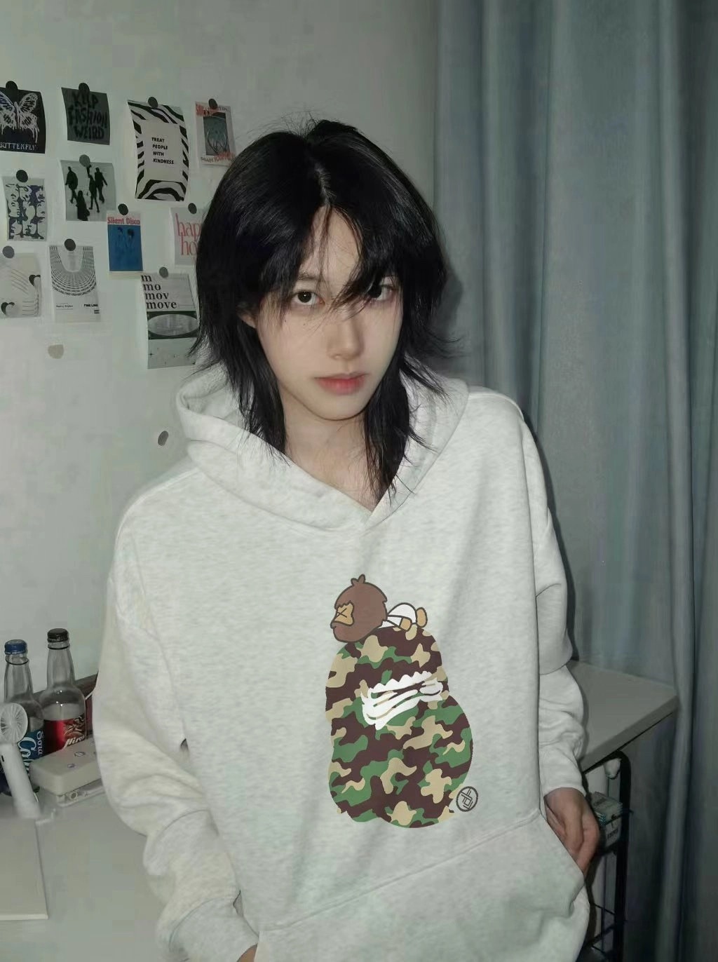 代購-香港IT潮牌 Fingercroxx FGXX 猿人 棉質 帽tee 男女同款