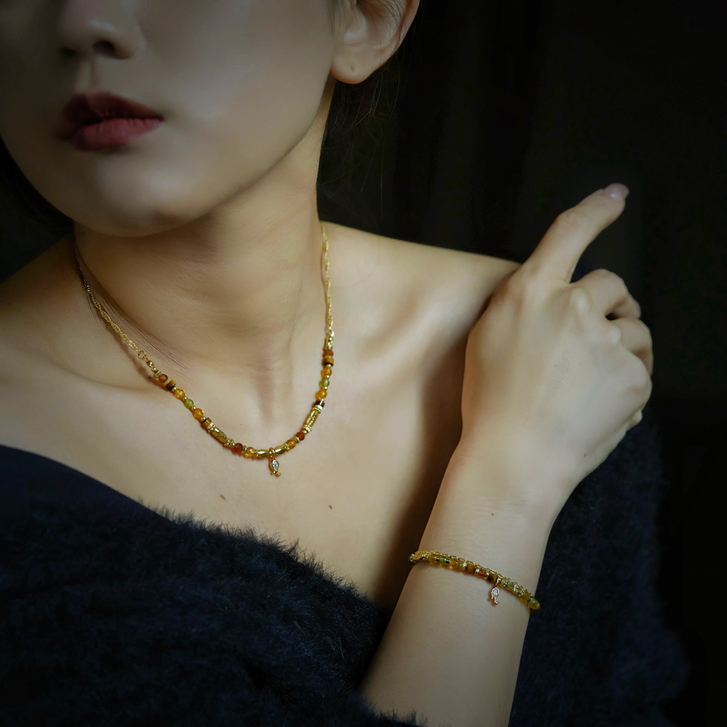 【神秘星象學：星系之聲】852Hz顯耀之聲｜獅子座水晶銅鍍18k真金項鏈 NMA005