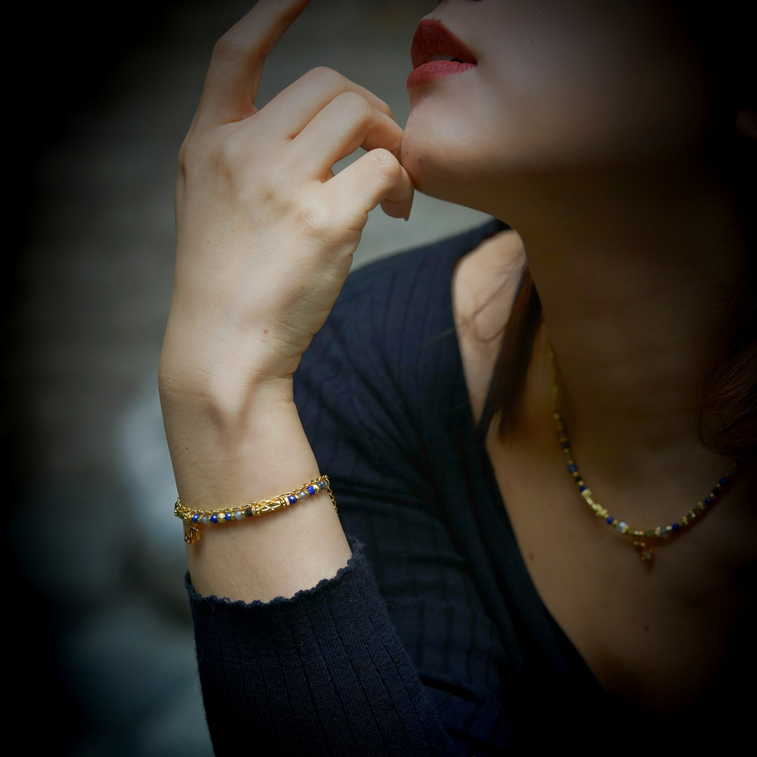 【神秘星象學：星系之聲】285Hz修復之聲｜天蠍座水晶銅鍍18k真金手鍊 BMA008