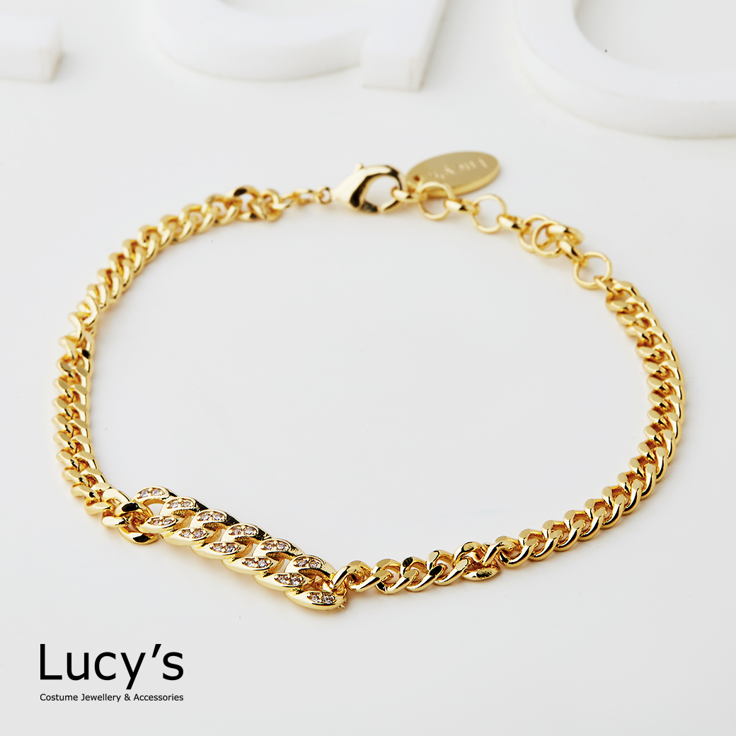 微鑽鍊條 手鍊 (二色) (125701/125702)