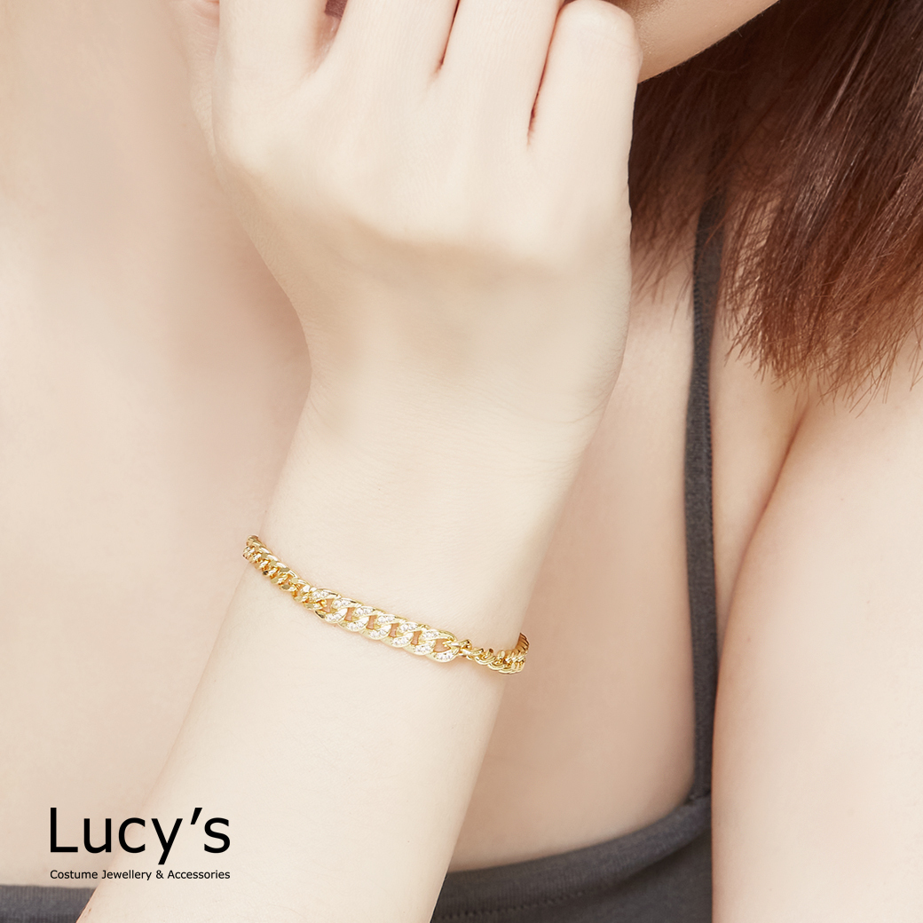 微鑽鍊條 手鍊 (二色) (125701/125702)