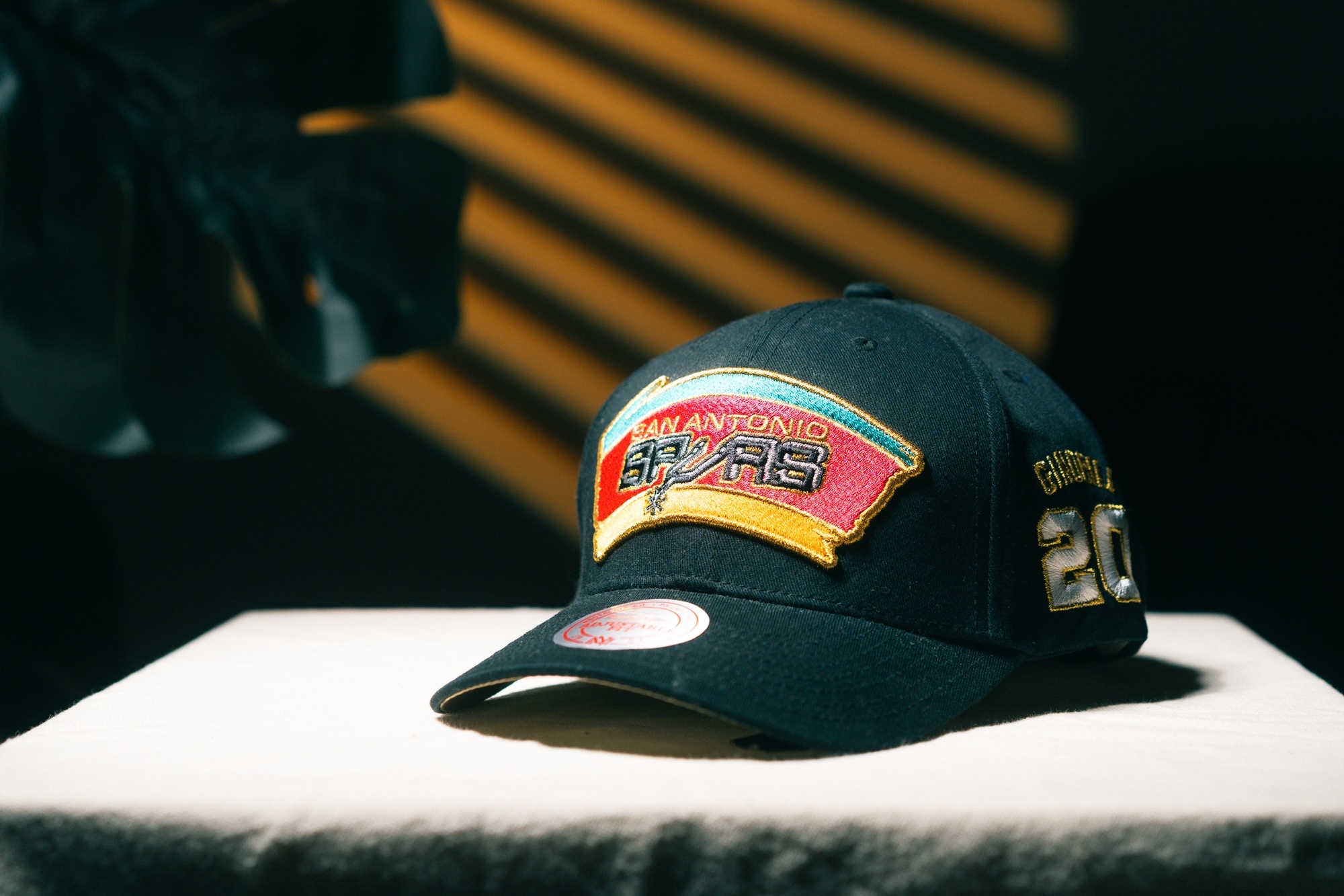 NBA帽子 San Antonio Spurs 聖安東尼奧馬刺 Manu Ginobili 退休紀念 老帽 M&N 可調式 全新