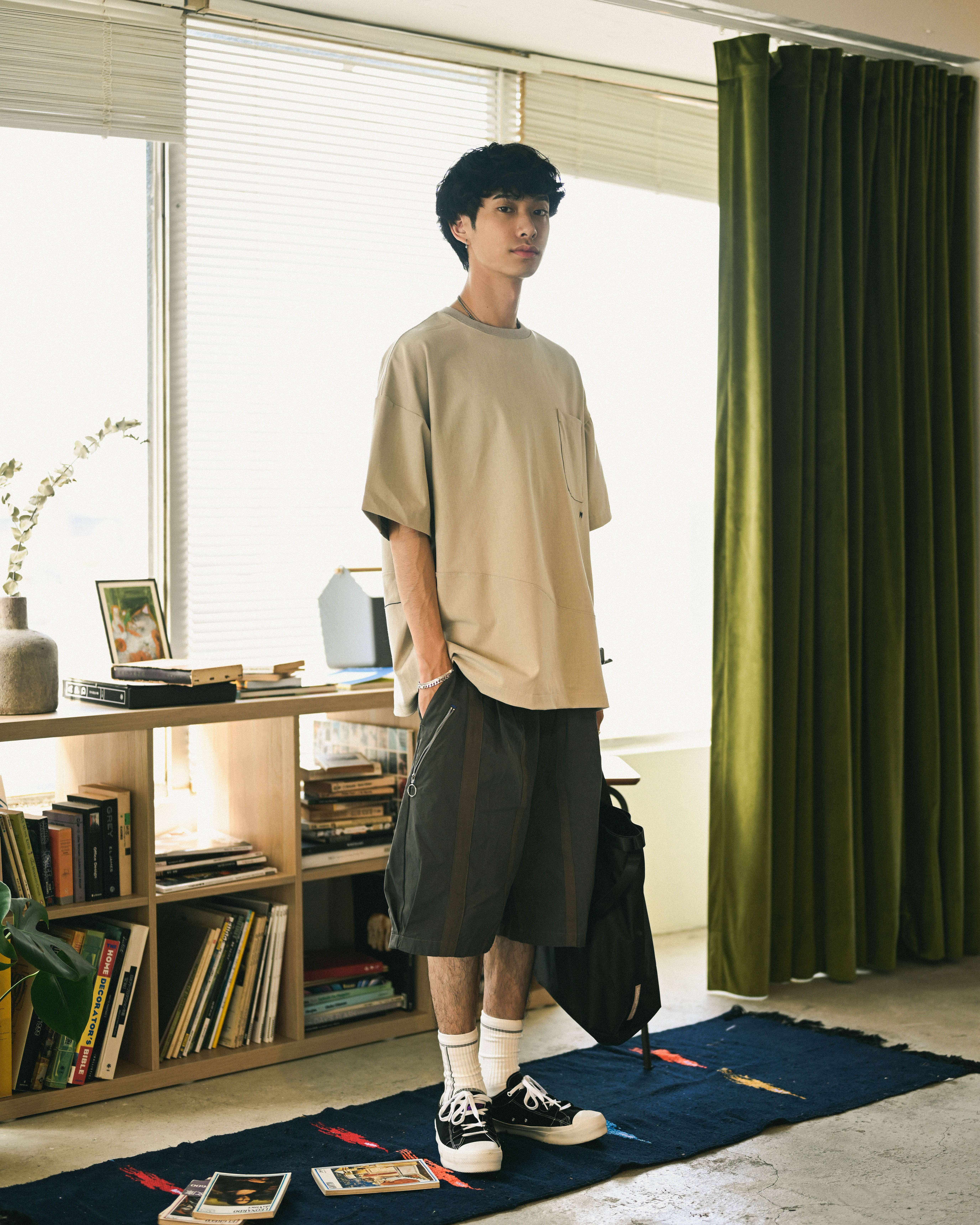 MELSIGN - Stripe Pocket Shorts - Iron