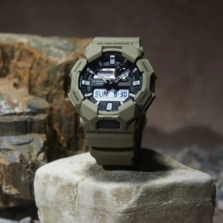 【CASIO 卡西歐】 G-SHOCK  大錶殼酷炫設計 世界時間多功能耐衝擊數位雙顯 雙顯手錶 GA-010-5A