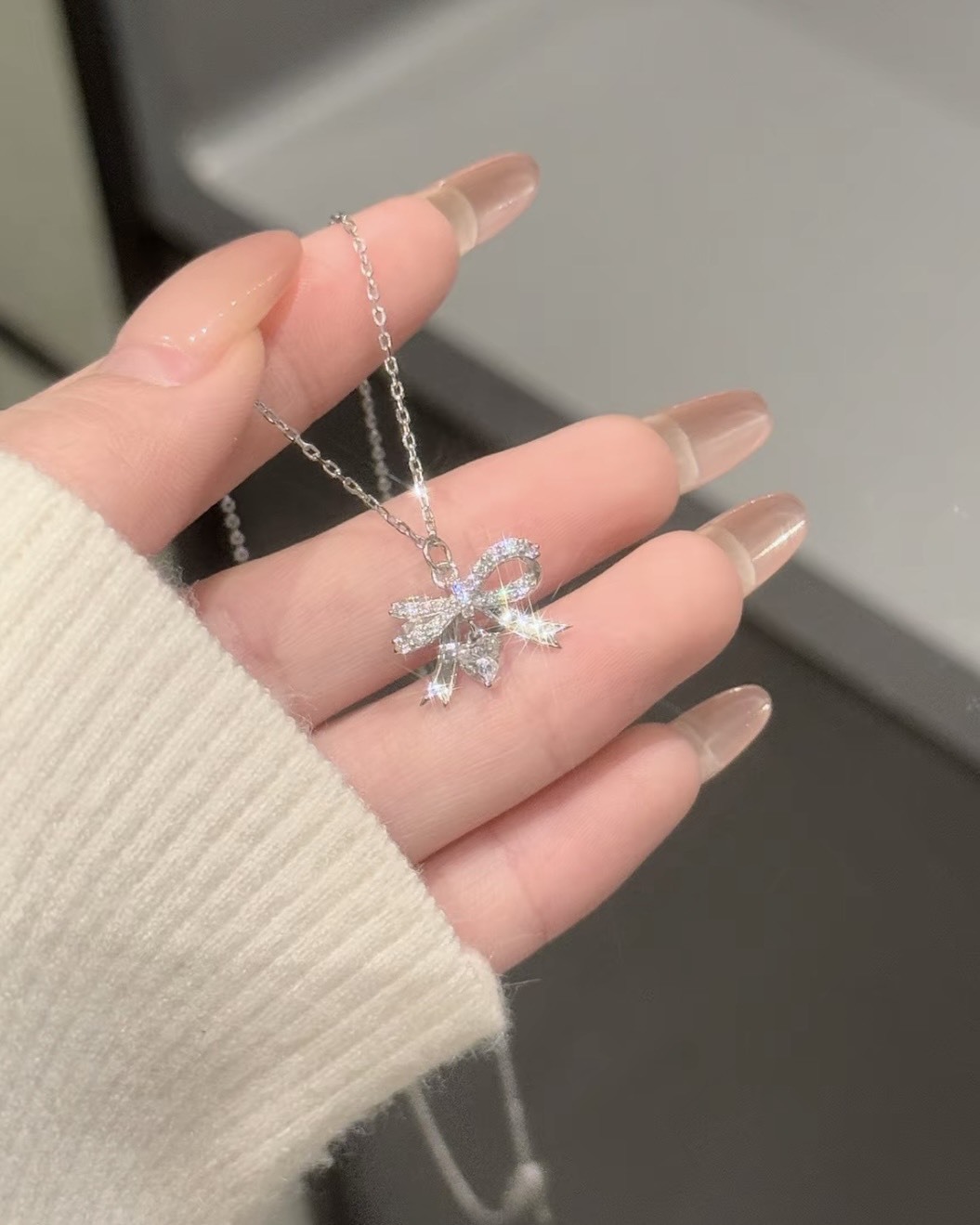 <迪士尼正版授權>新年限定🎀心動蝴蝶結滿鑽項鏈 手鍊 夢幻城堡禮盒組