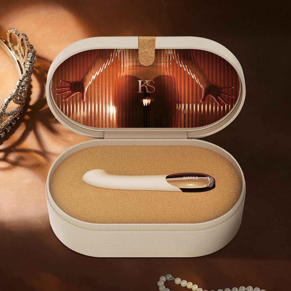 【最新奢華品牌】KISSKY G點震動棒 J手野獸 質感絲絨首飾盒包裝