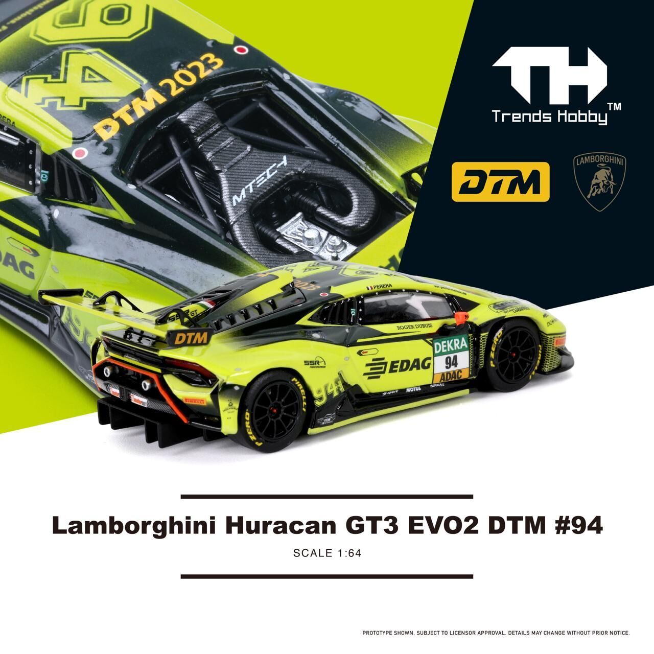 PO-$116 * TRENDS HOBBY * 1:64 Lamborghini Huracan GT3 EVO2 DTM #94