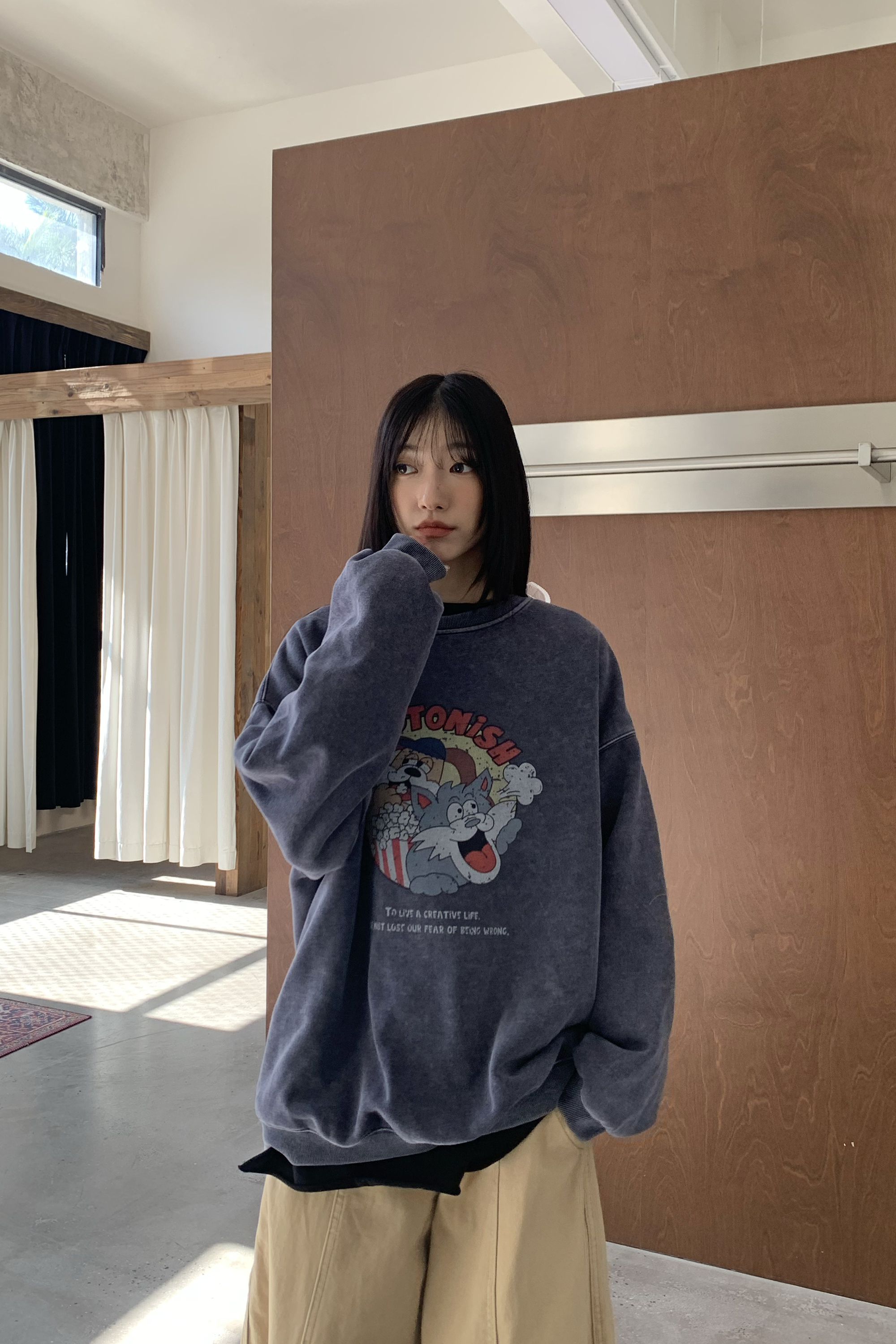 Winter Finale｜貓狗好朋友水洗大學t 3色