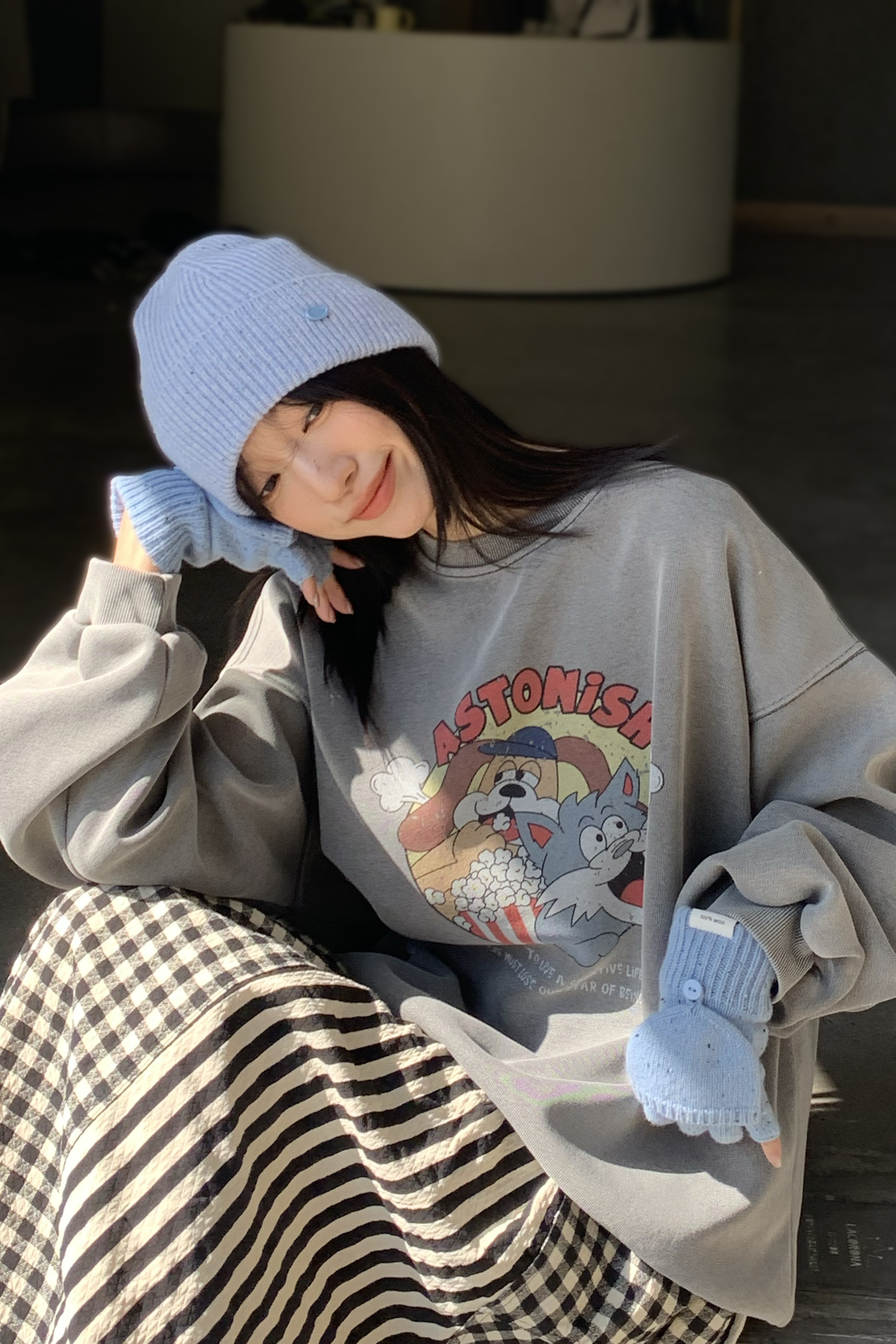 Winter Finale｜貓狗好朋友水洗大學t 3色