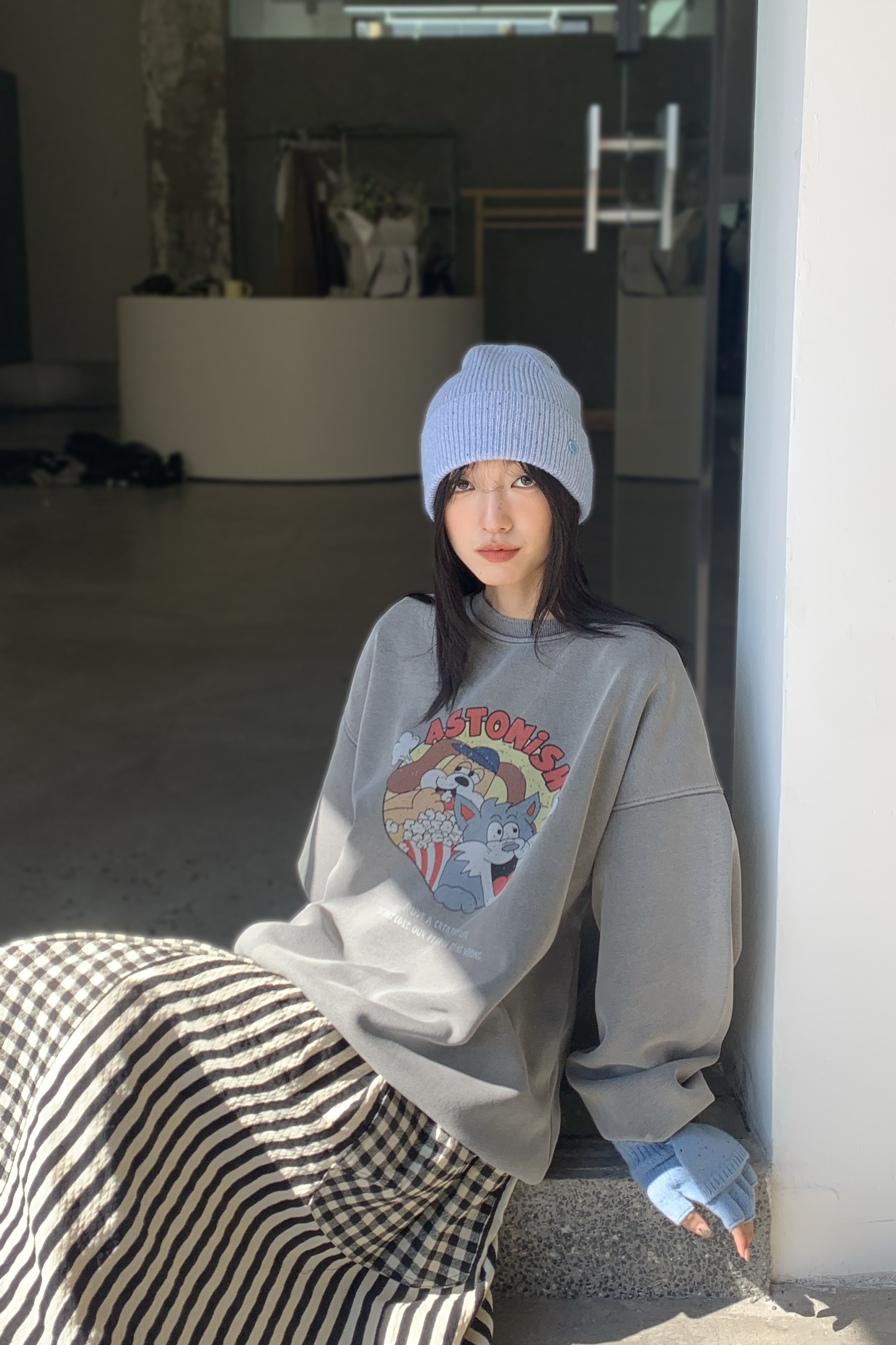 Winter Finale｜貓狗好朋友水洗大學t 3色